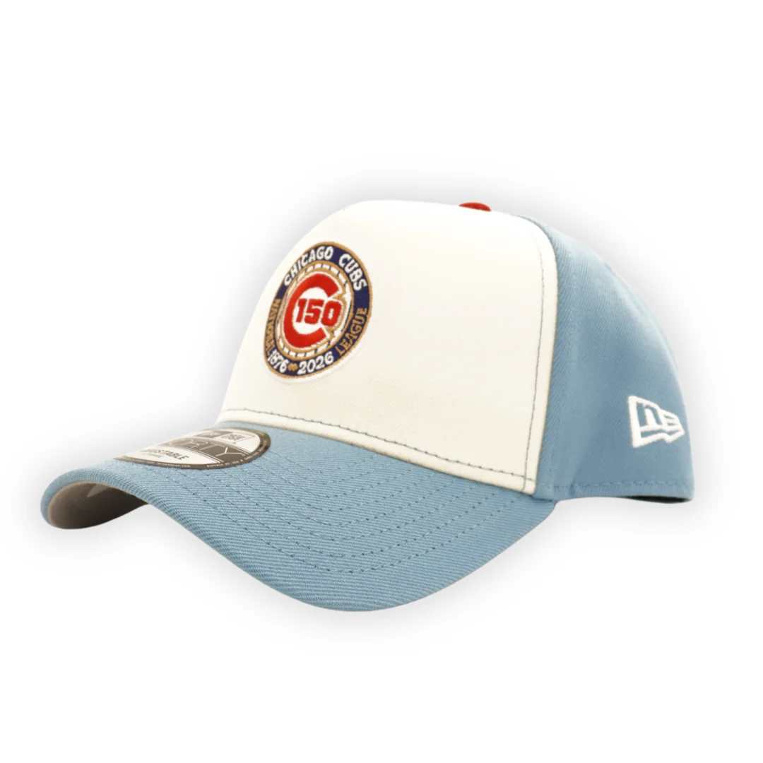 Chicago Cubs 150th Anniversary Chrome Sky Blue 9FORTY Cap by New Era - Image 2