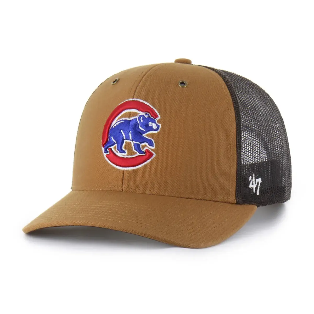 Chicago Cubs '47 Brand Trucker Cap in Brown - Image 2