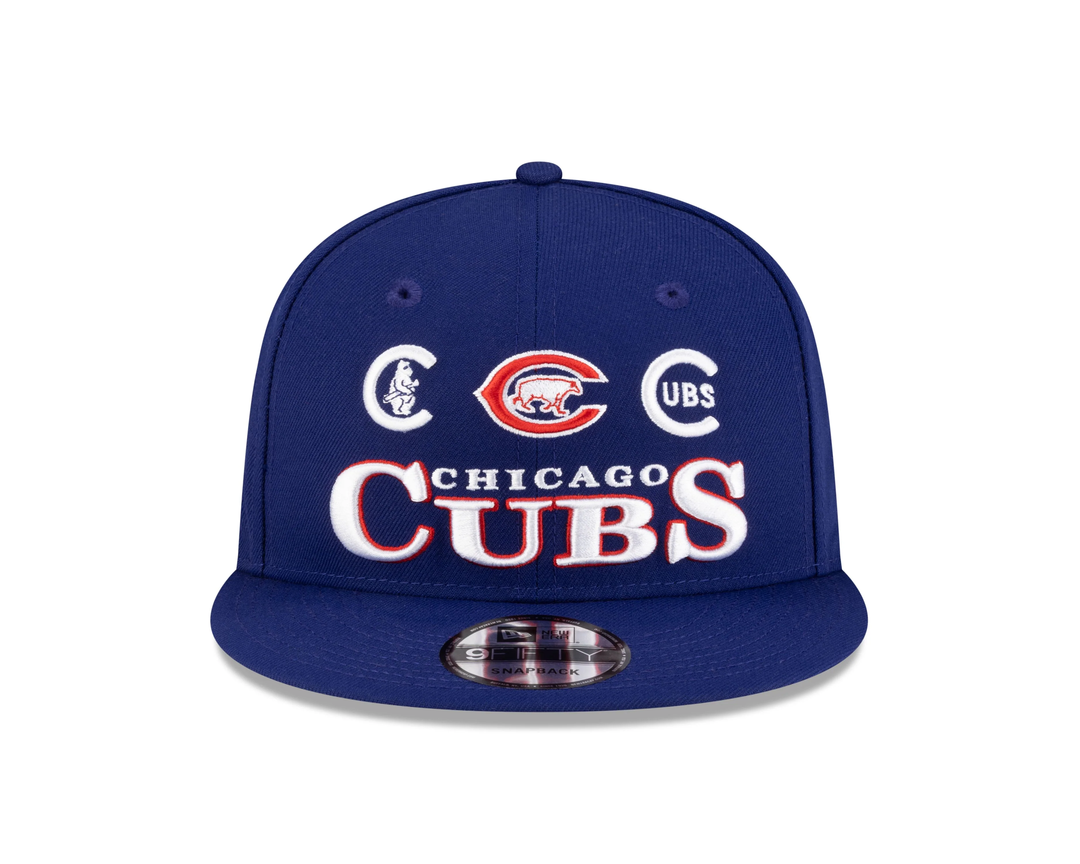 Chicago Cubs 150th Anniversary Logo Era 1 9FIFTY Snapback Cap in Navy by New Era - Image 3