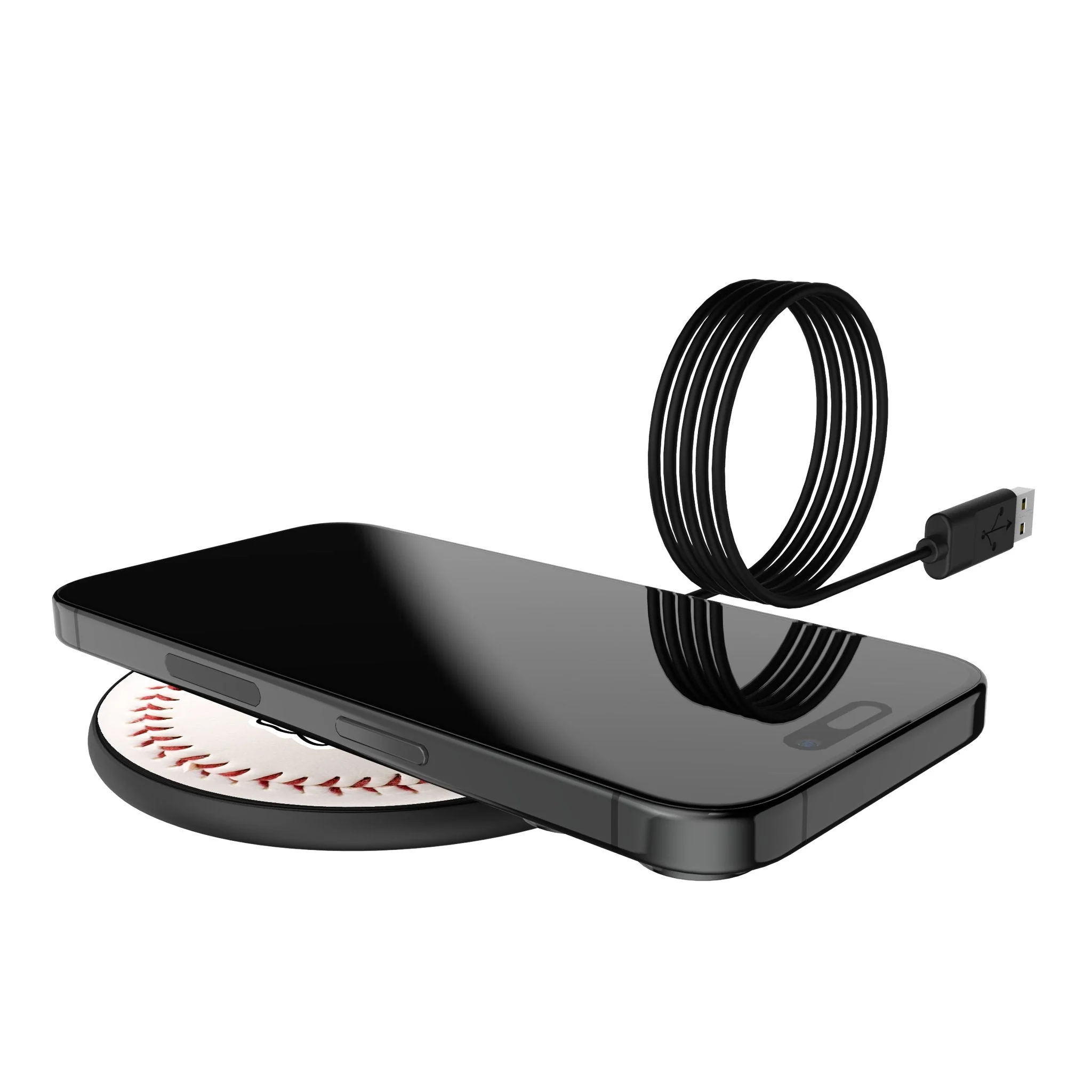 Chicago Cubs 1914 - Cooperstown Collection Baseball 15-Watt Wireless Charger - Image 5