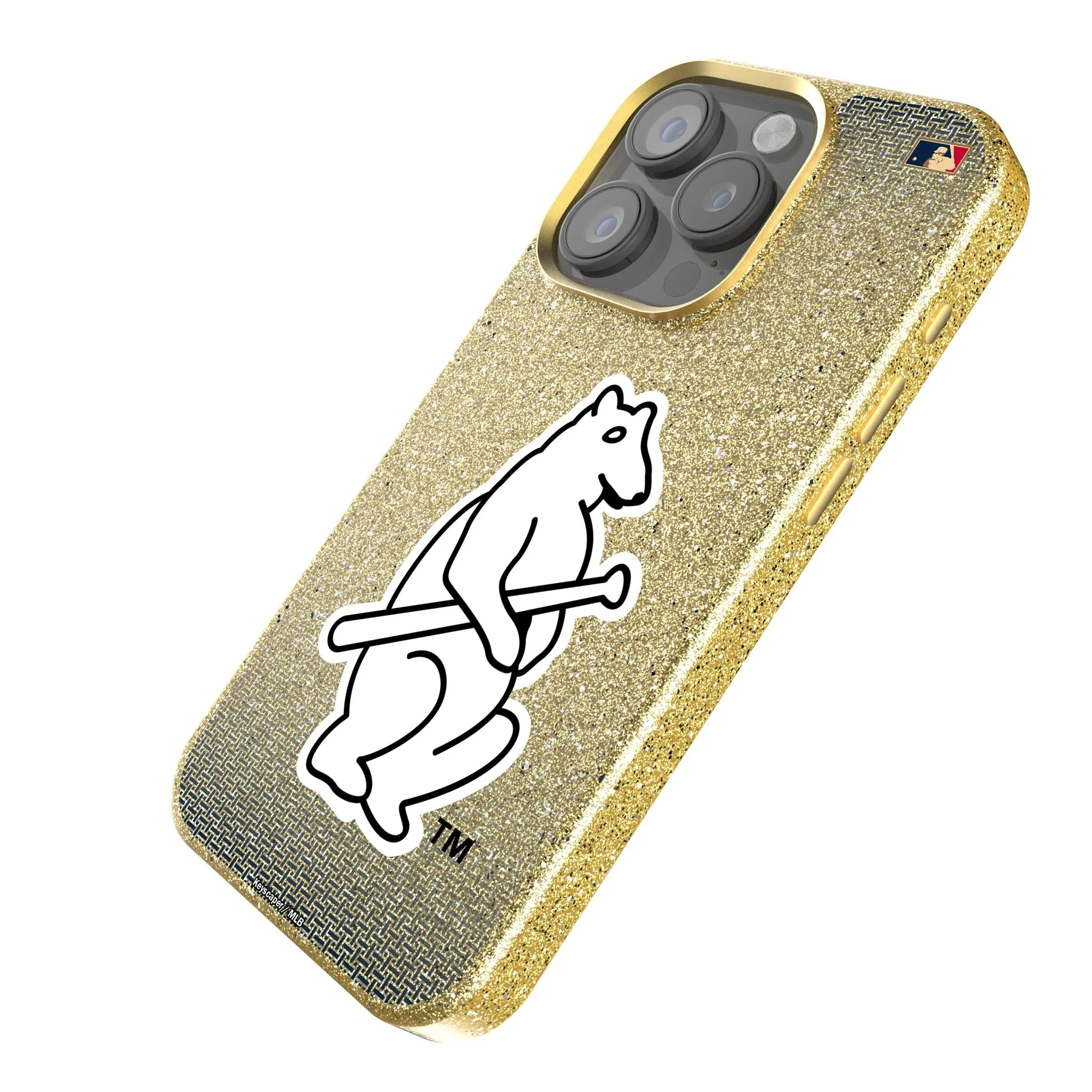 Chicago Cubs 1914 - Cooperstown Collection Linen Bling Phone Case for Apple iPhone - Image 2