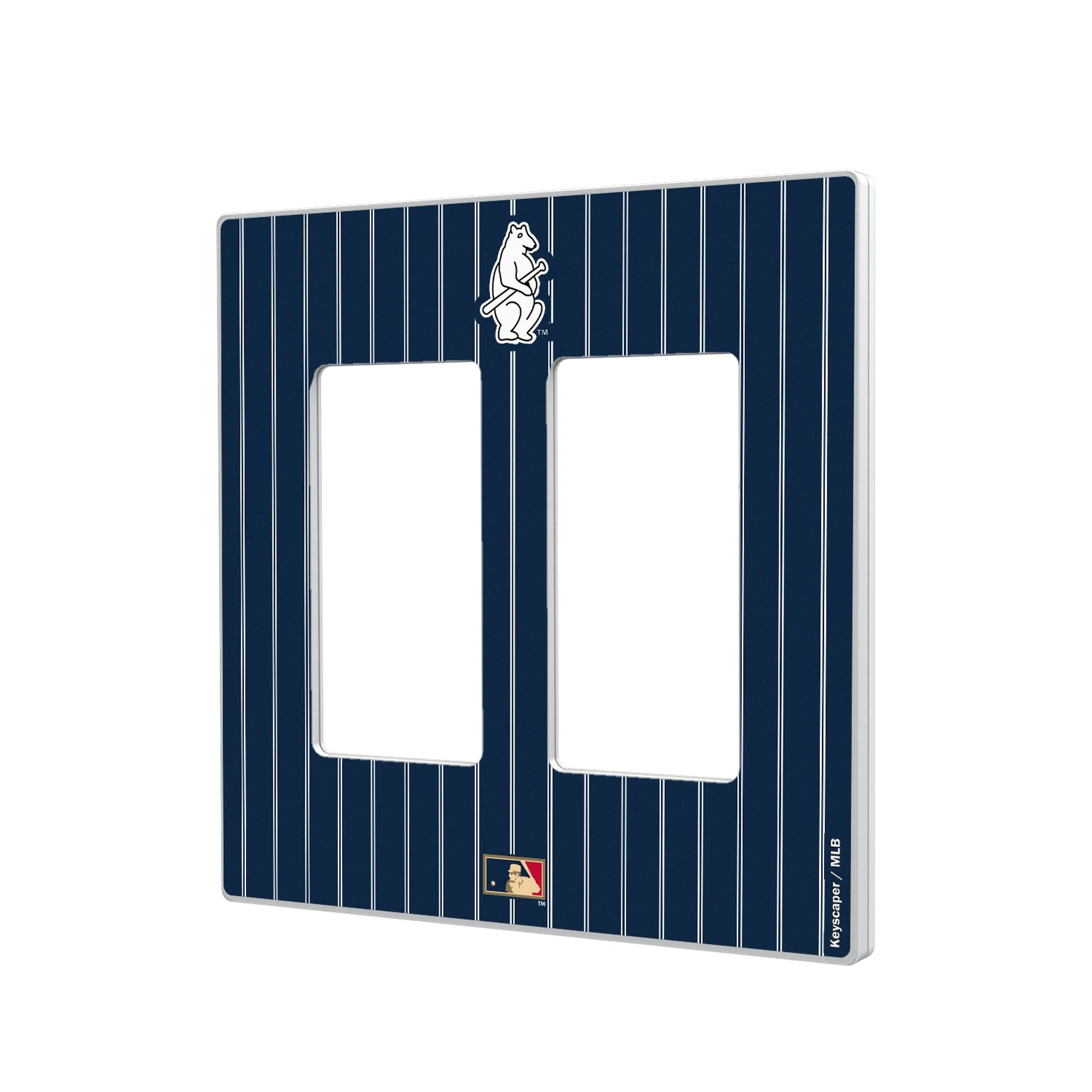 Chicago Cubs 1914 - Cooperstown Collection Pinstripe Hidden-Screw Light Switch Plate - Image 4