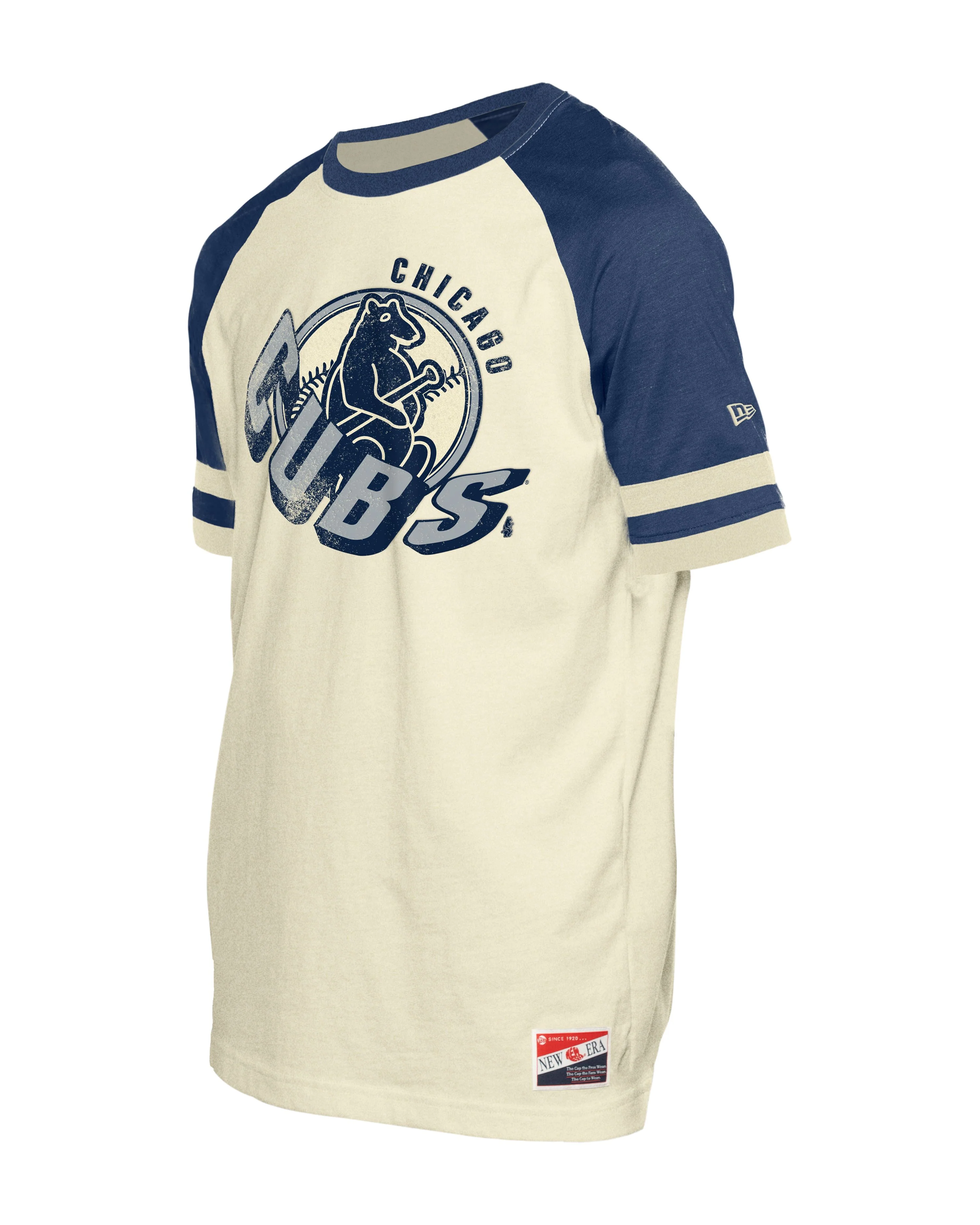 Chicago Cubs 1914 Cream & Navy Tee by New Era