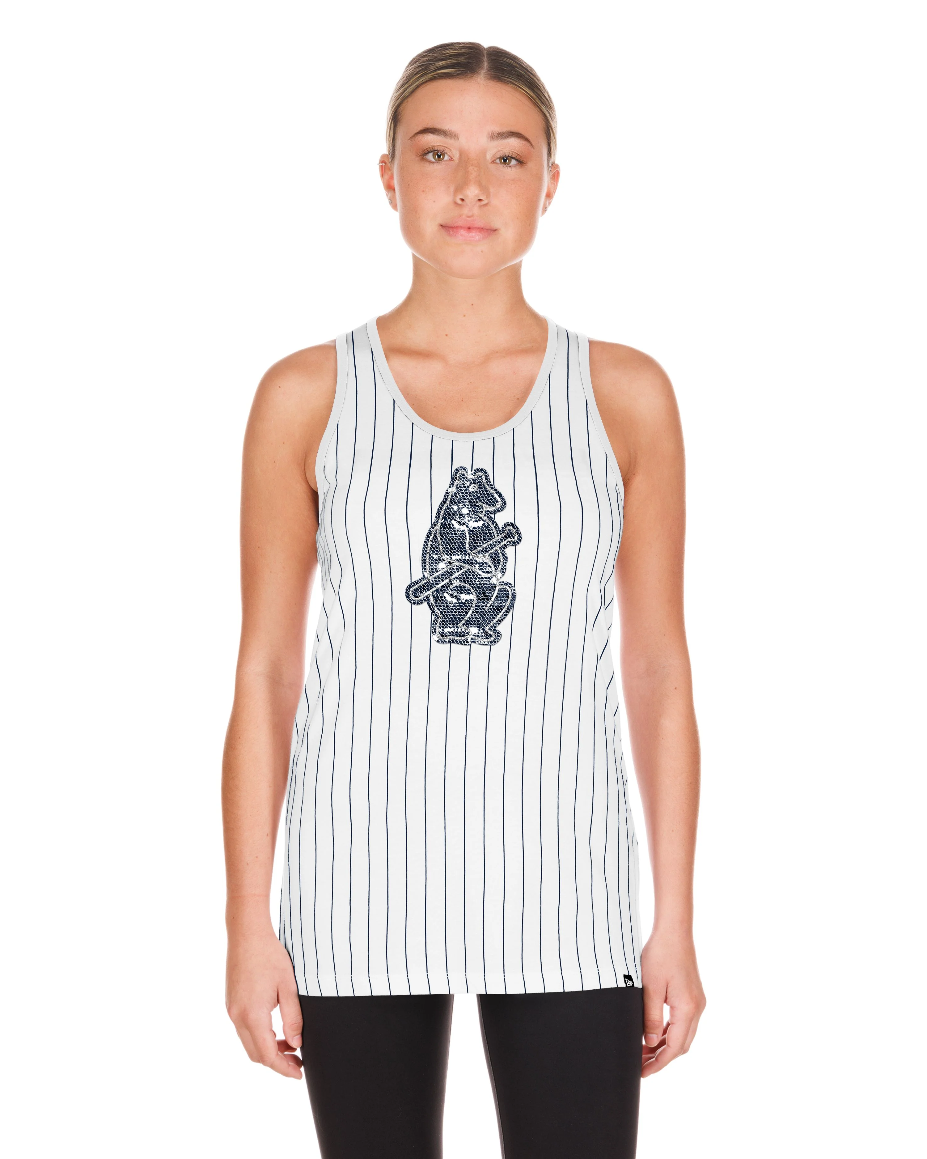 Chicago Cubs 1914 Gameday Tank Pinstripe White by New Era - Image 4