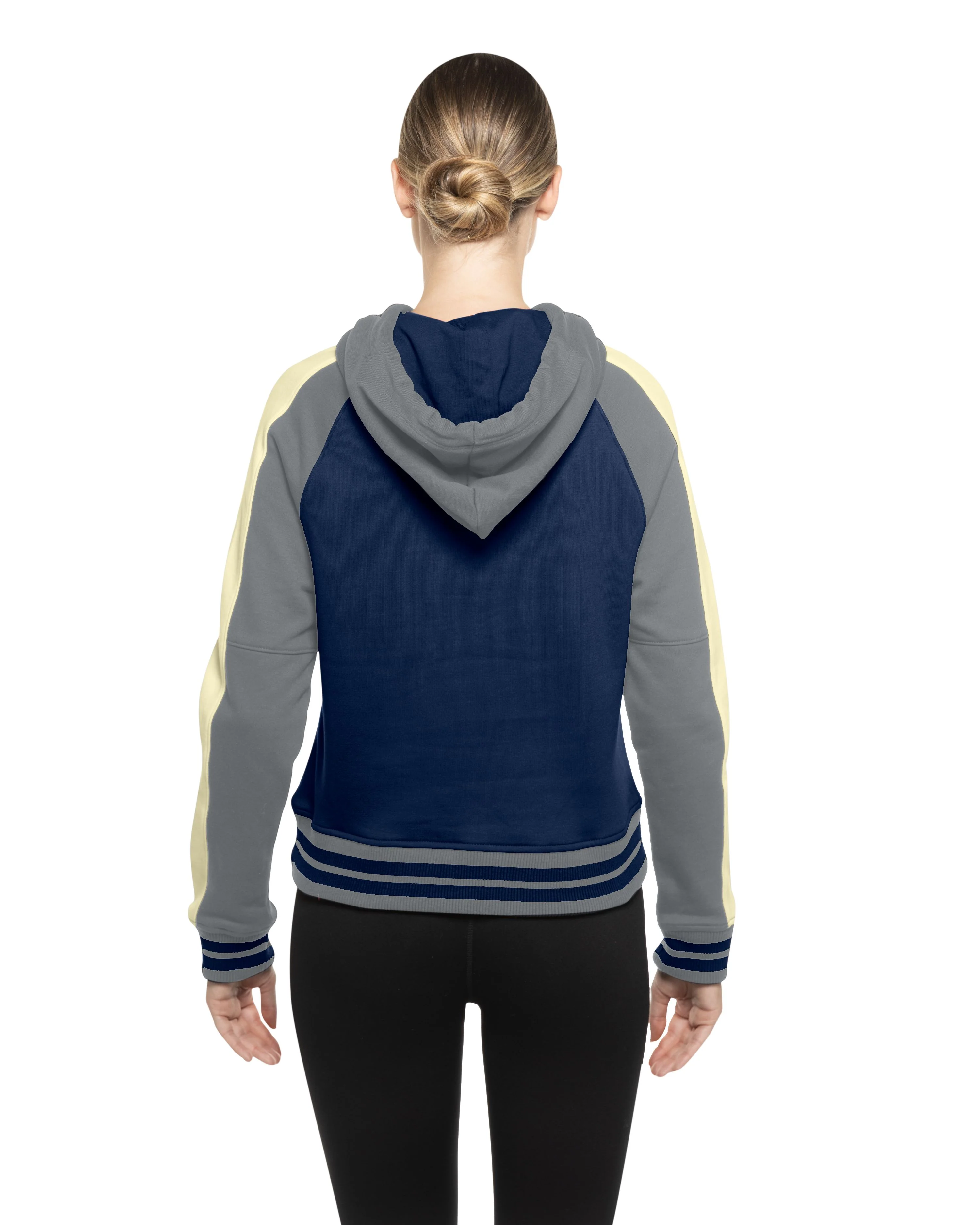 Chicago Cubs 1914 Throwback Women's Pullover Hoodie Navy by New Era - Image 4