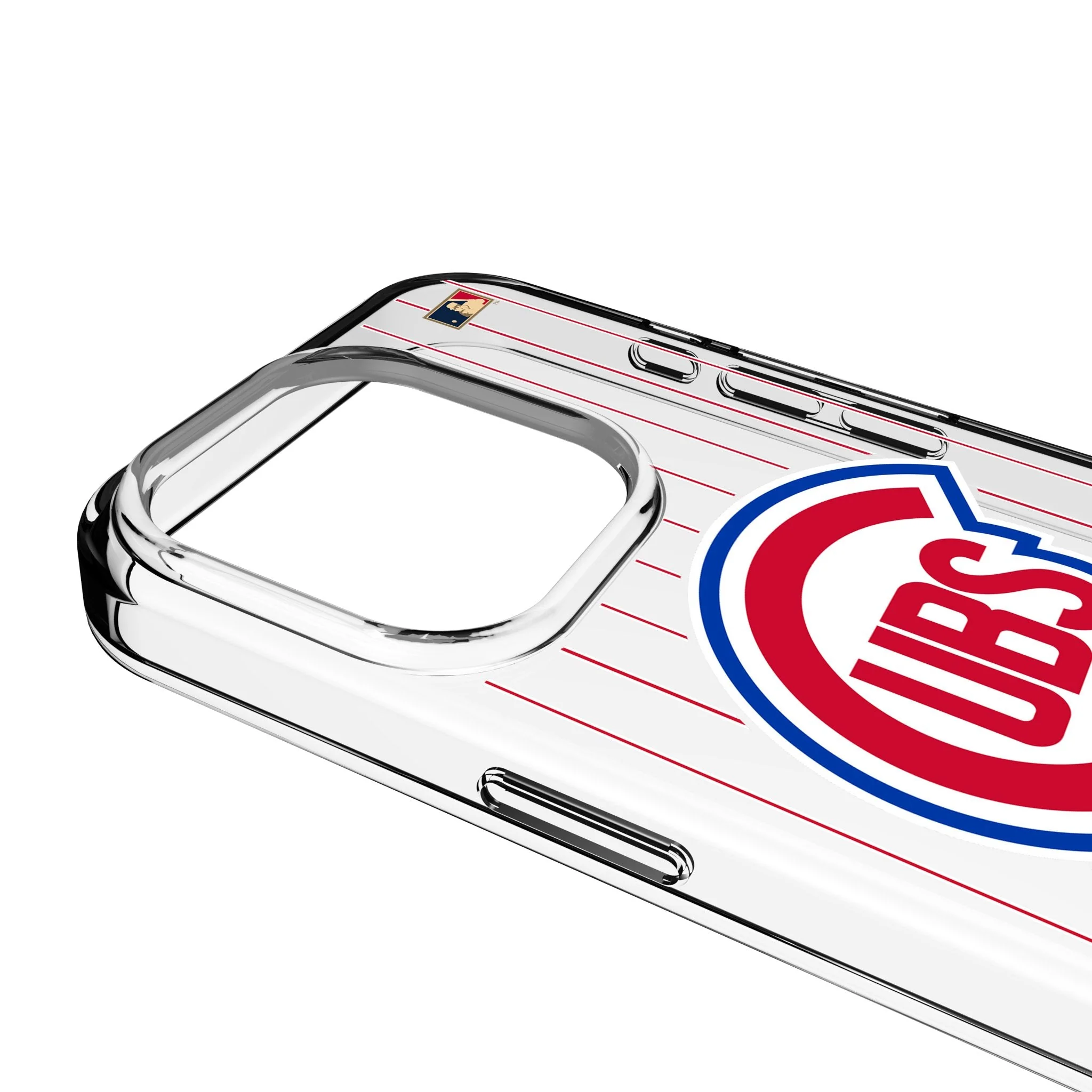 Chicago Cubs 1948-1956 - Cooperstown Collection Pinstripe Clear Phone Case for Apple iPhone - Image 3