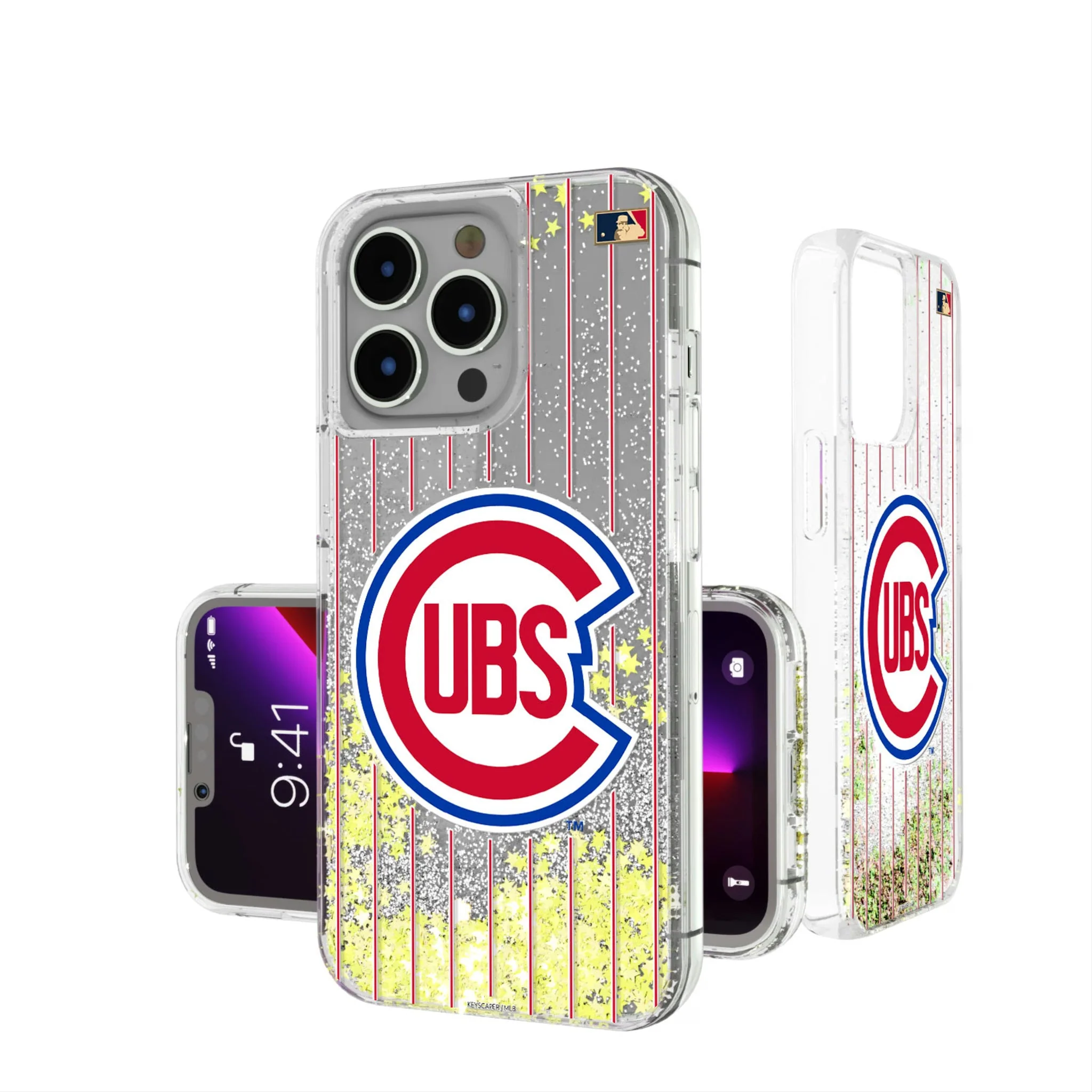 Chicago Cubs 1948-1956 - Cooperstown Collection Pinstripe Glitter Phone Case - Image 15