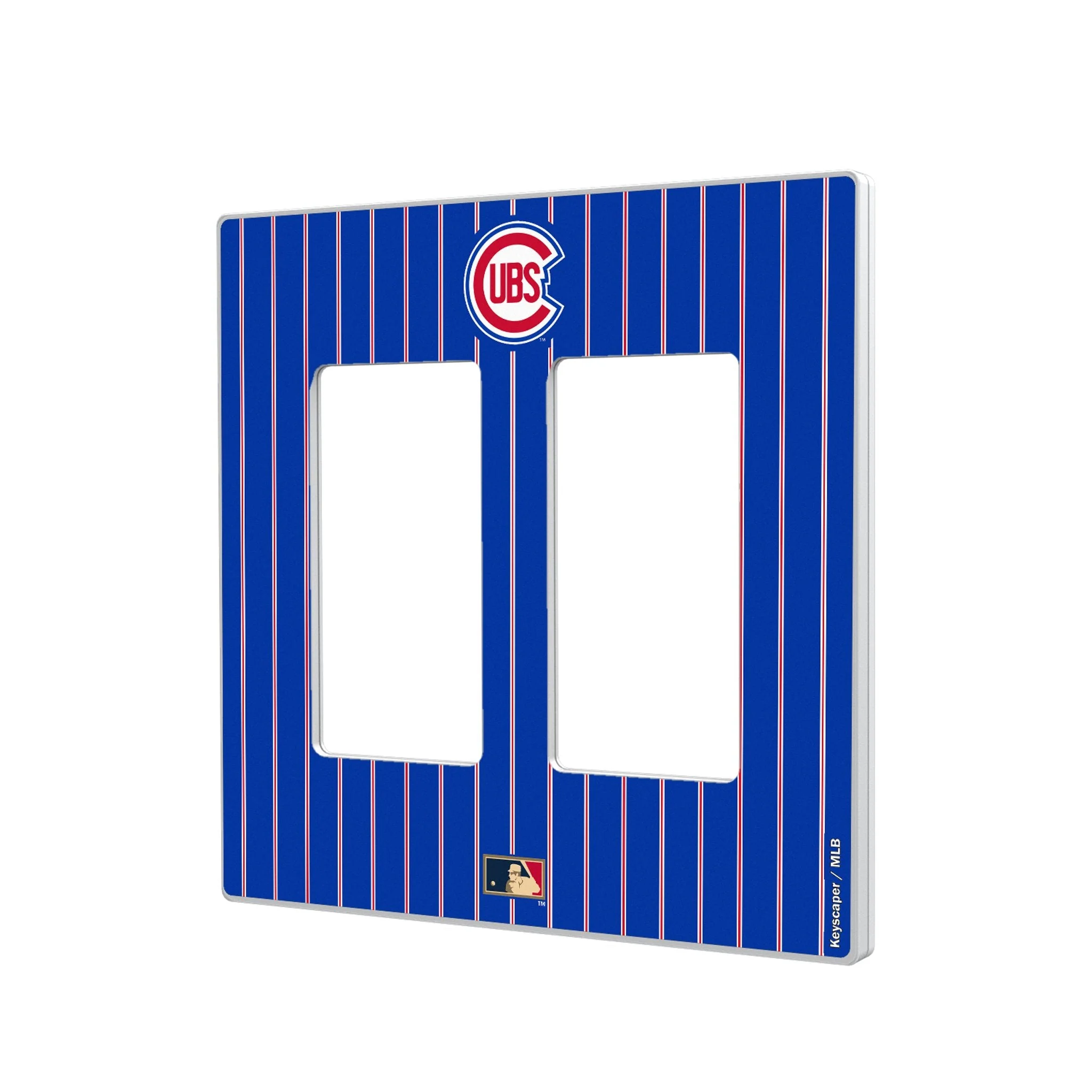 Chicago Cubs 1948-1956 - Cooperstown Collection Pinstripe Hidden-Screw Light Switch Plate - Image 4