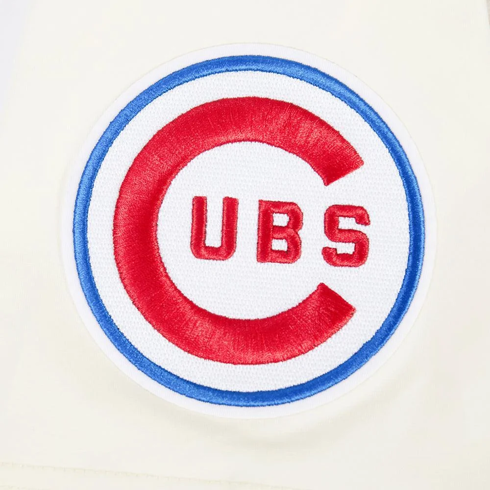 Chicago Cubs 1969 Cooperstown Ringer Tee in Cream by Pro Standard - Image 4