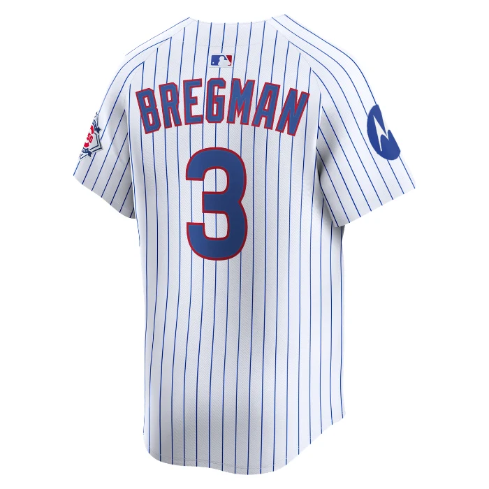Chicago Cubs Alex Bregman Home 150th Anniversary Limited Jersey by Nike - Image 2