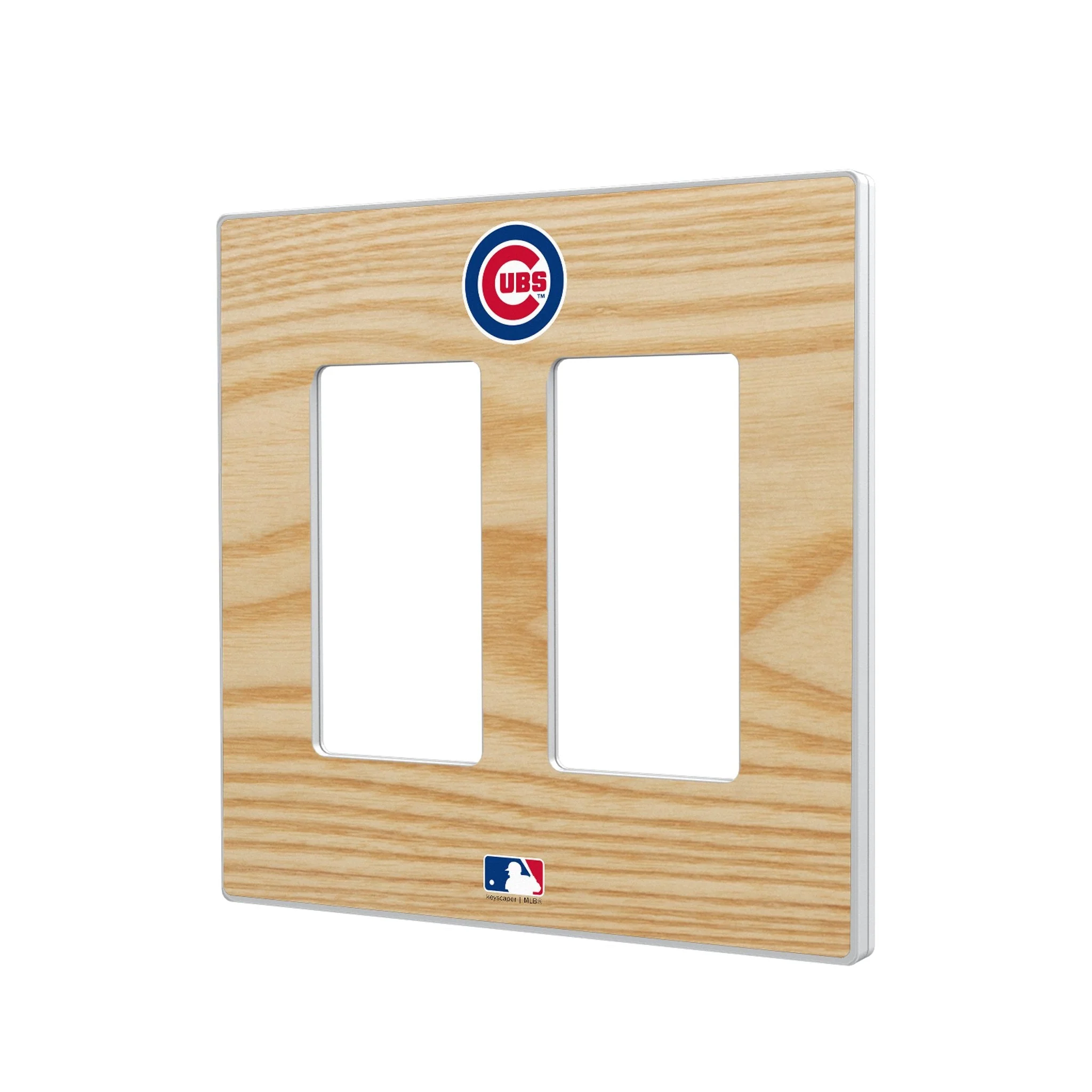 Chicago Cubs Baseball Bat Hidden-Screw Light Switch Plate - Image 4