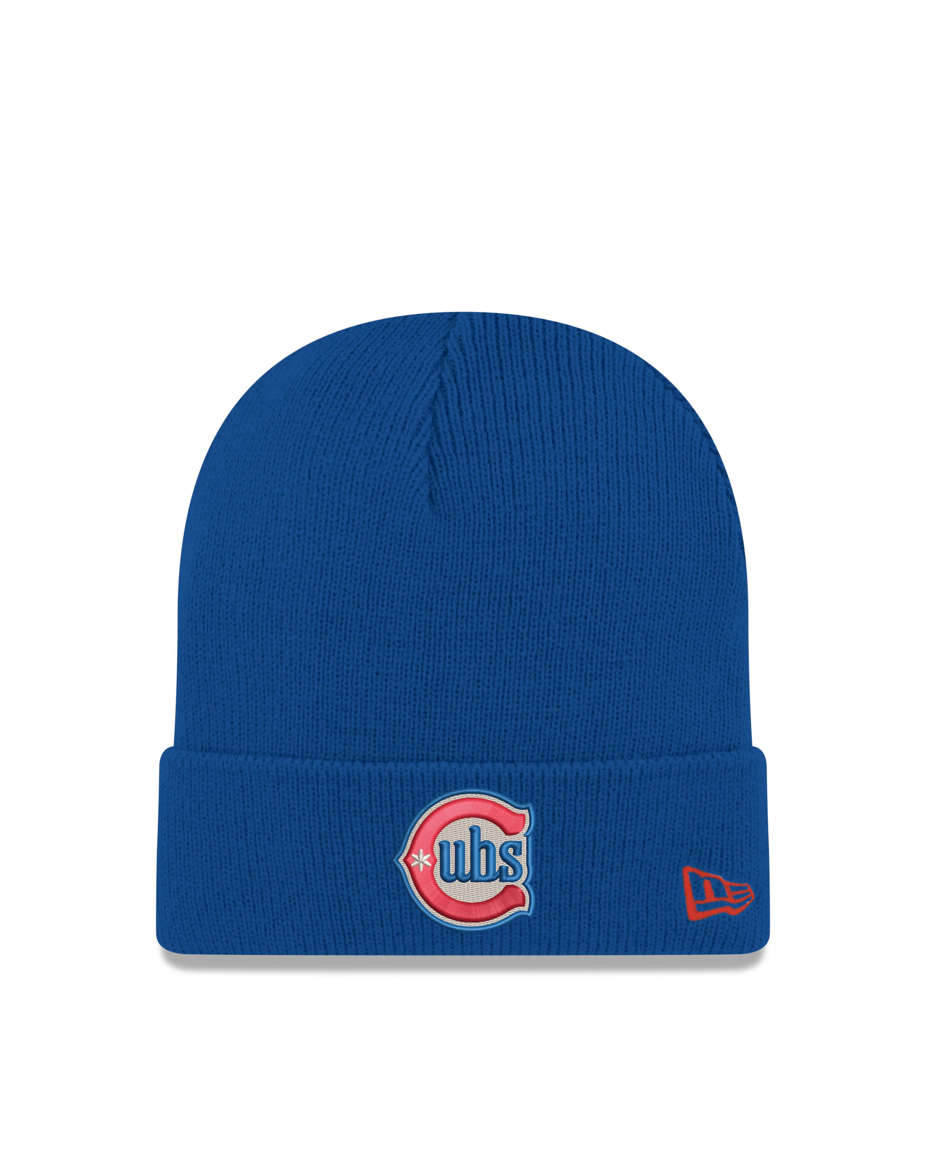 Chicago Cubs Blues Alt Logo Cuff Knit Beanie by New Era