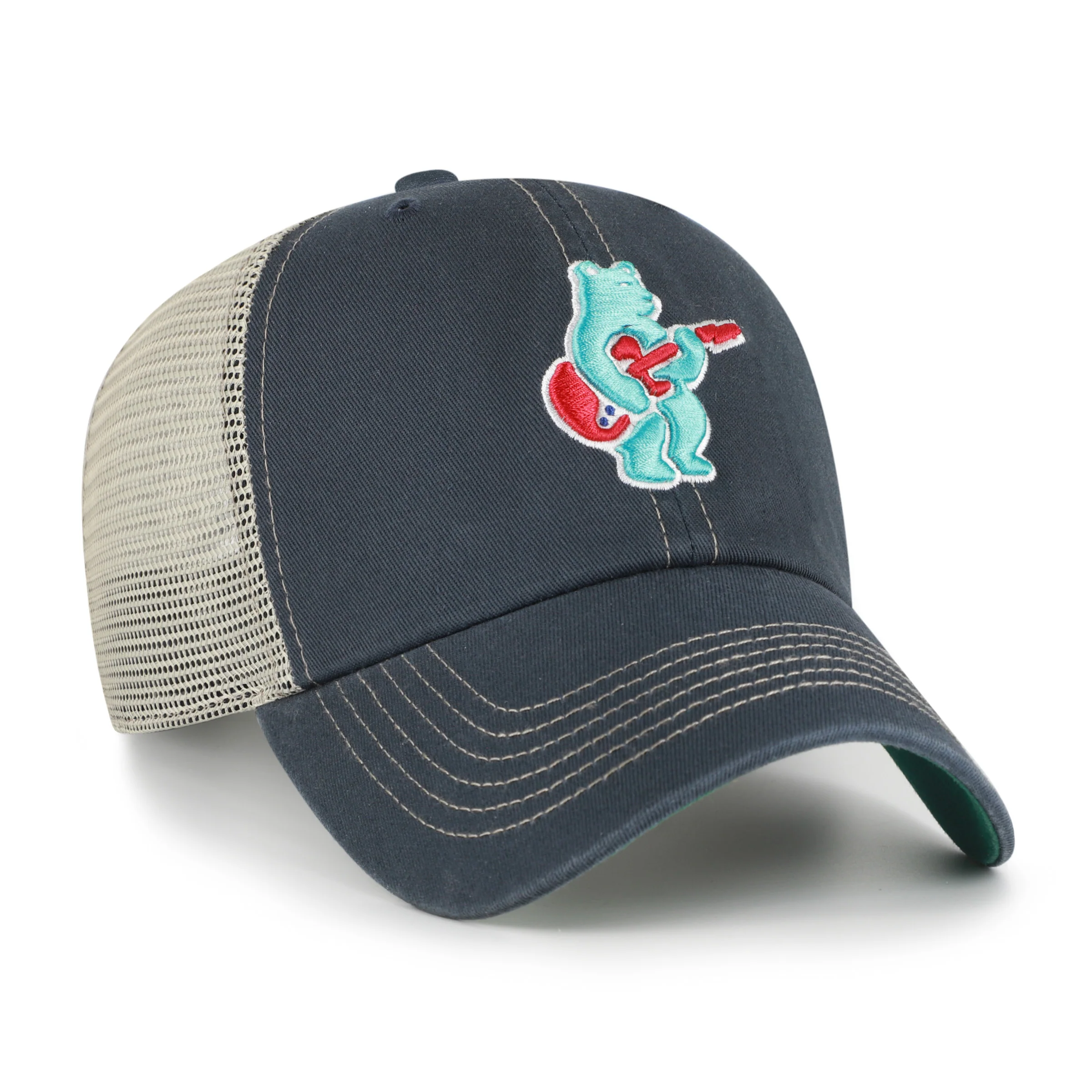 Chicago Cubs Blues Bear Trawler Clean Up Cap by '47 Brand - Image 2
