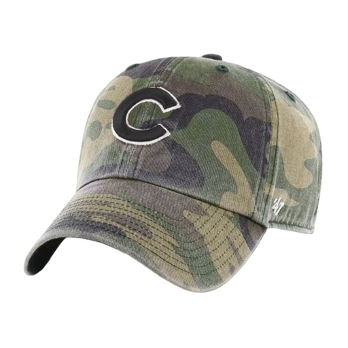 Chicago Cubs Camo Cleanup Adjustable Cap by '47 Brand