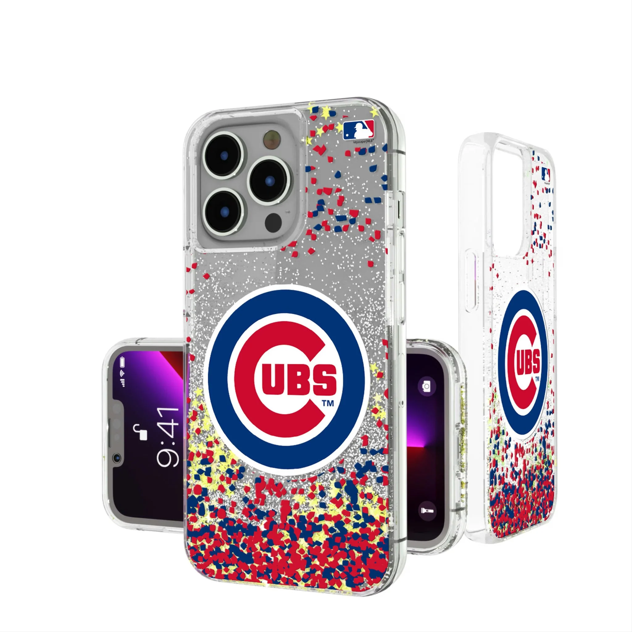Chicago Cubs Confetti Glitter Phone Case - Image 12