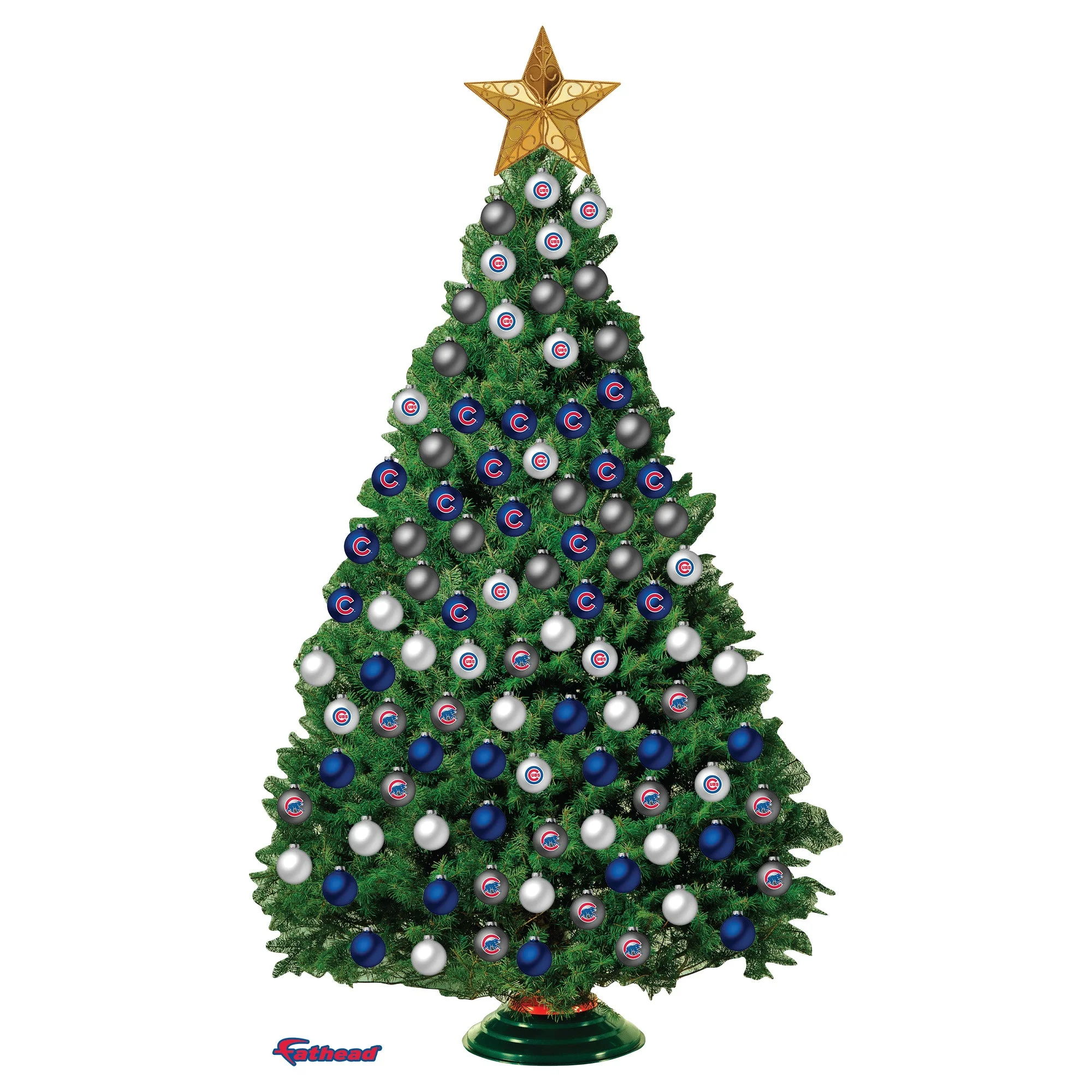 Chicago Cubs - Decorate Your Own Christmas Tree - Official MLB - Reusable Vinyl Wall Decals - Image 4