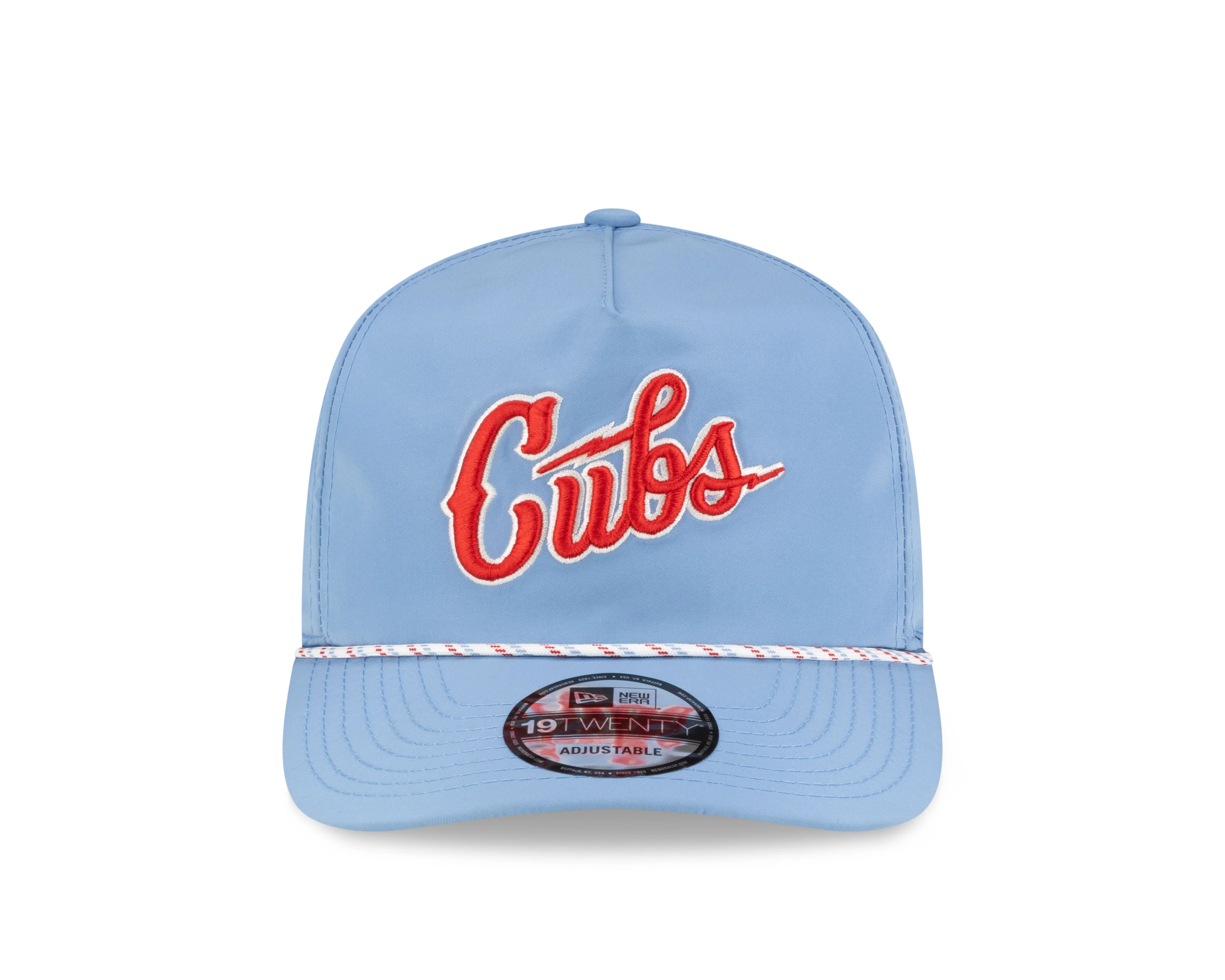 Chicago Cubs Electric Blues Golfer Adjustable Cap in Light Blue by New Era - Image 3
