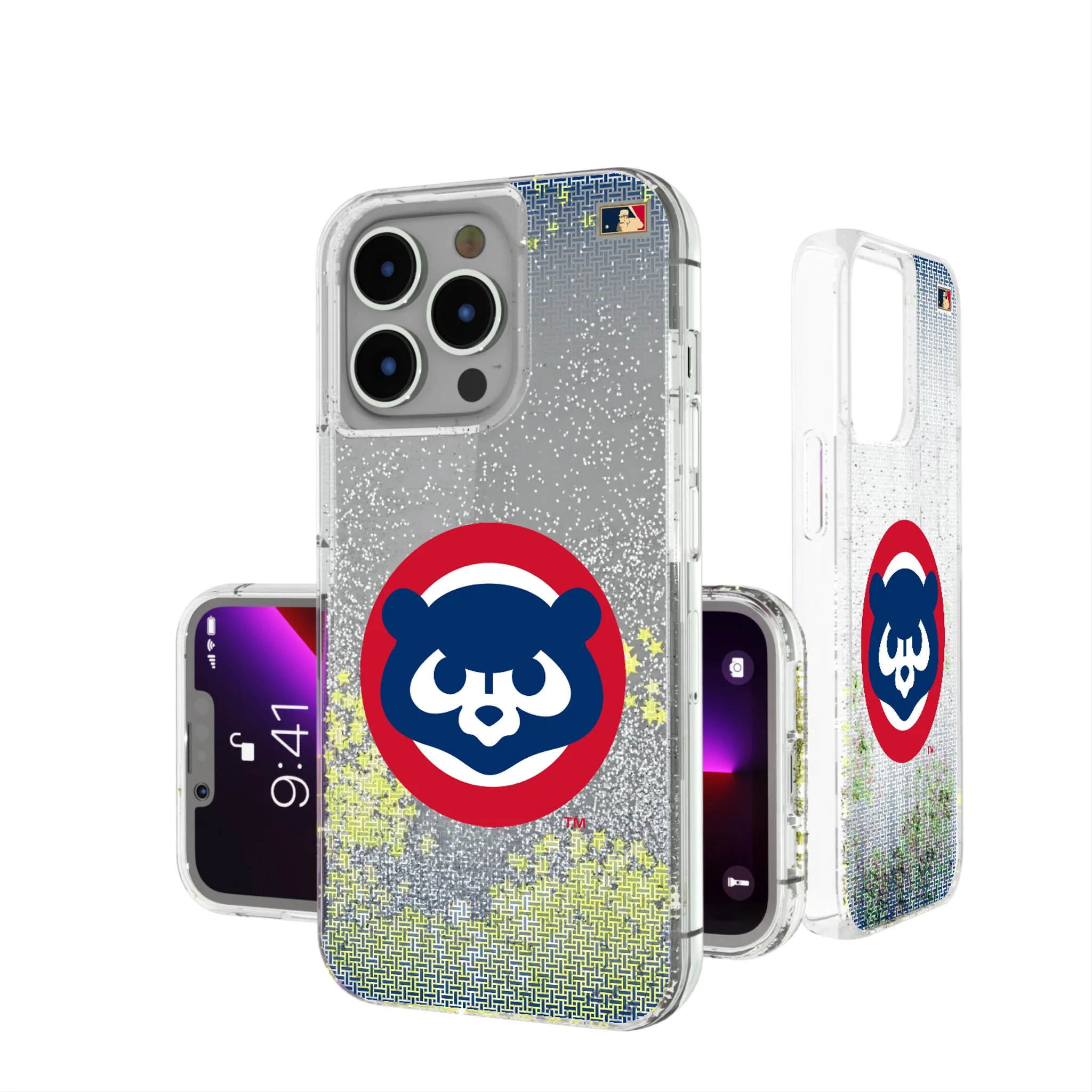 Chicago Cubs Home 1979-1993 - Cooperstown Collection Linen Glitter Phone Case - Image 9