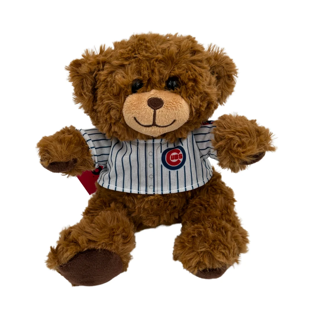 Chicago Cubs Home Jersey Brown Bear Plush