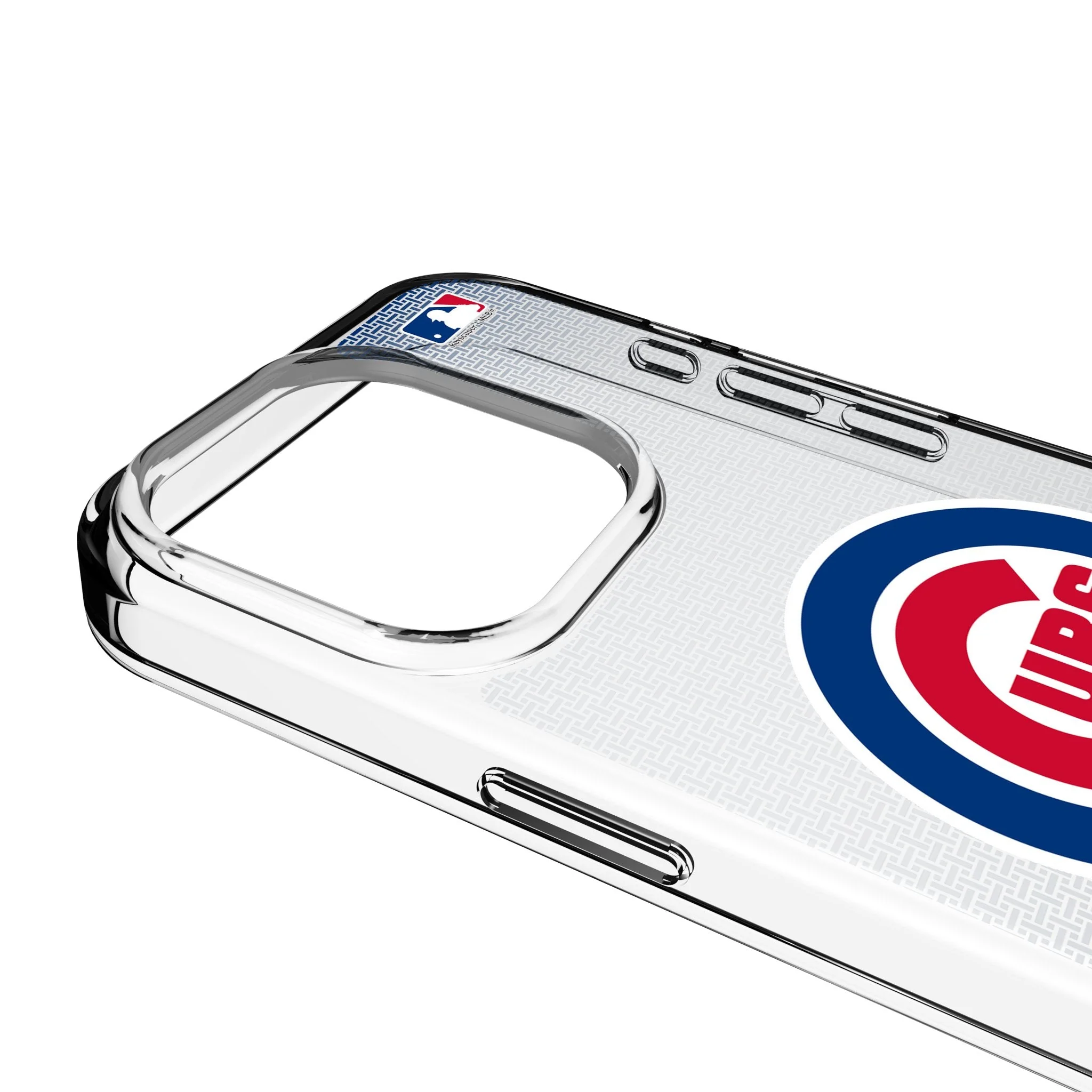 Chicago Cubs Linen Clear Phone Case for Apple iPhone - Image 3
