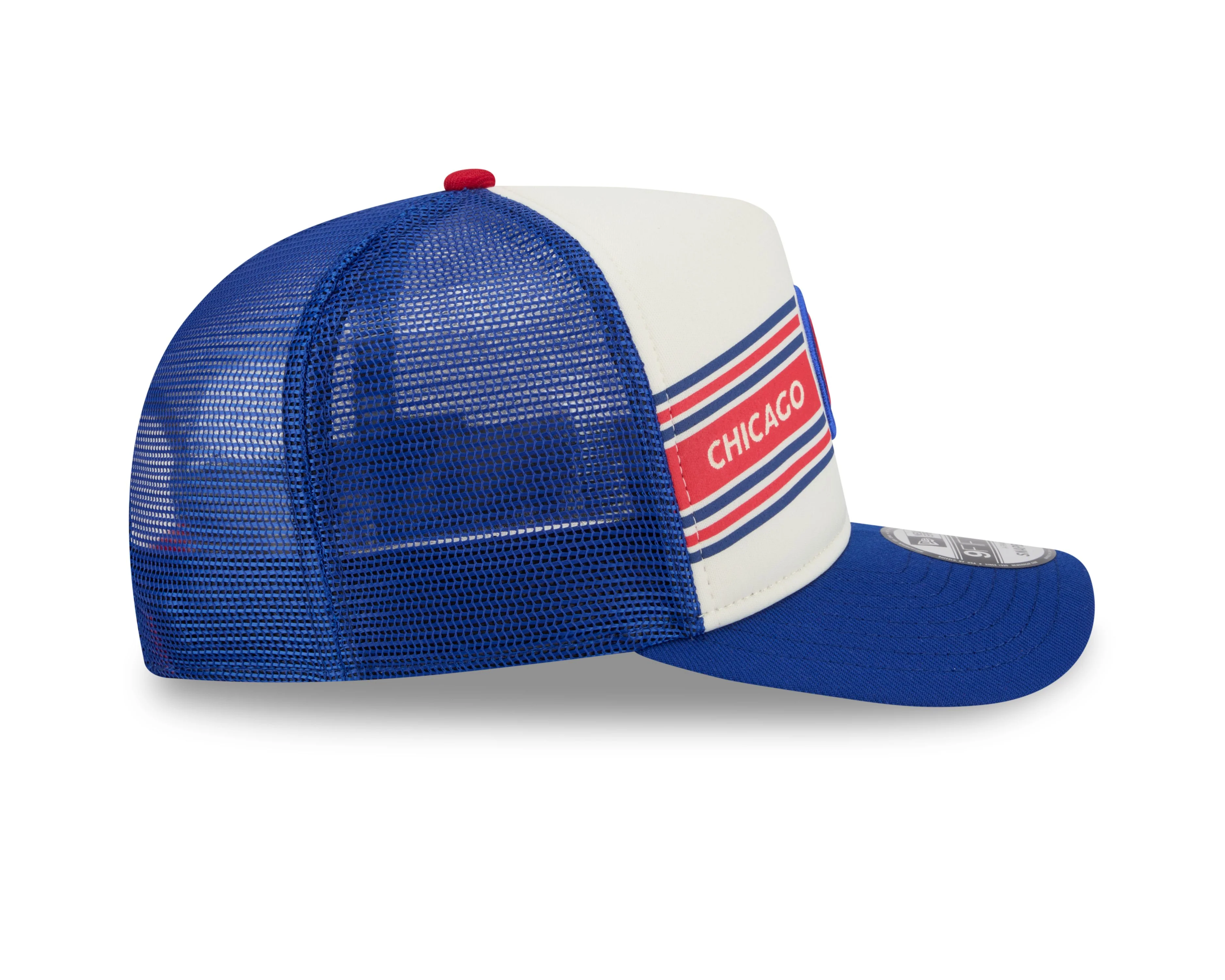 Chicago Cubs Logo Banner 950 Adjustable Cap White Blue by New Era - Image 4