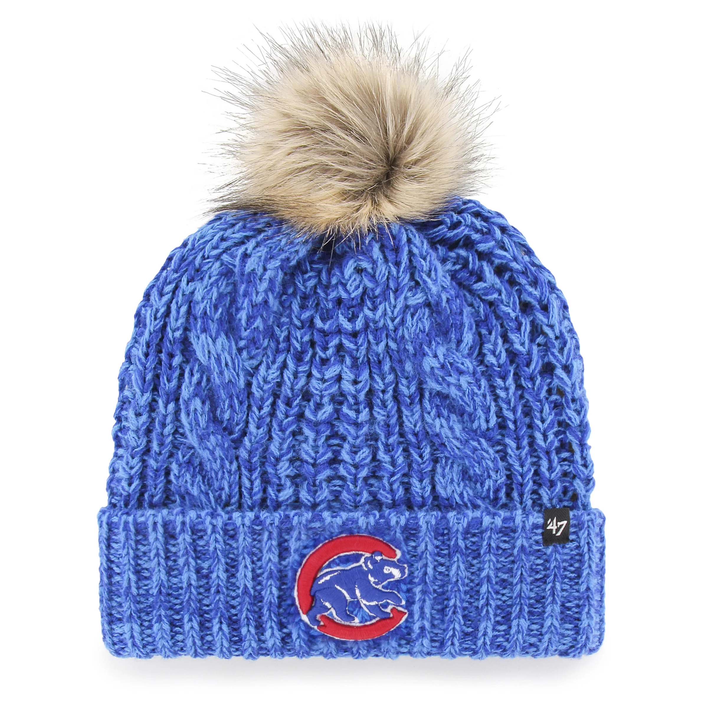 Chicago Cubs Meeko Royal Blue Winter Knit Beanie by '47 Brand