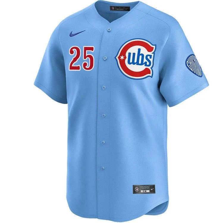 Chicago Cubs Moisés Ballesteros Blues Alternate Limited Baby Blue Jersey by Nike - Image 2