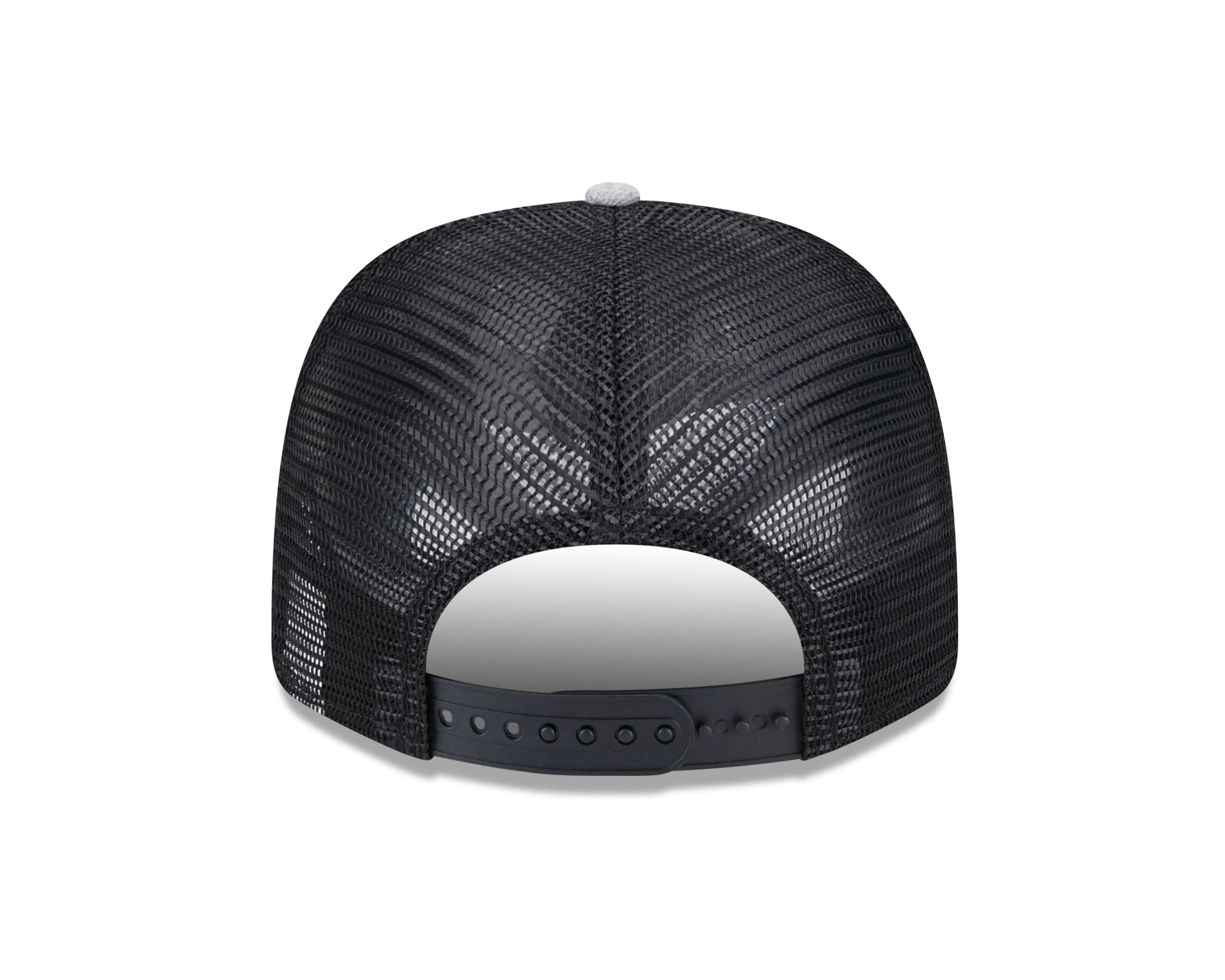 Chicago Cubs New Era Leather Patch Heather Grey 9Seventy Snapback Cap - Image 5