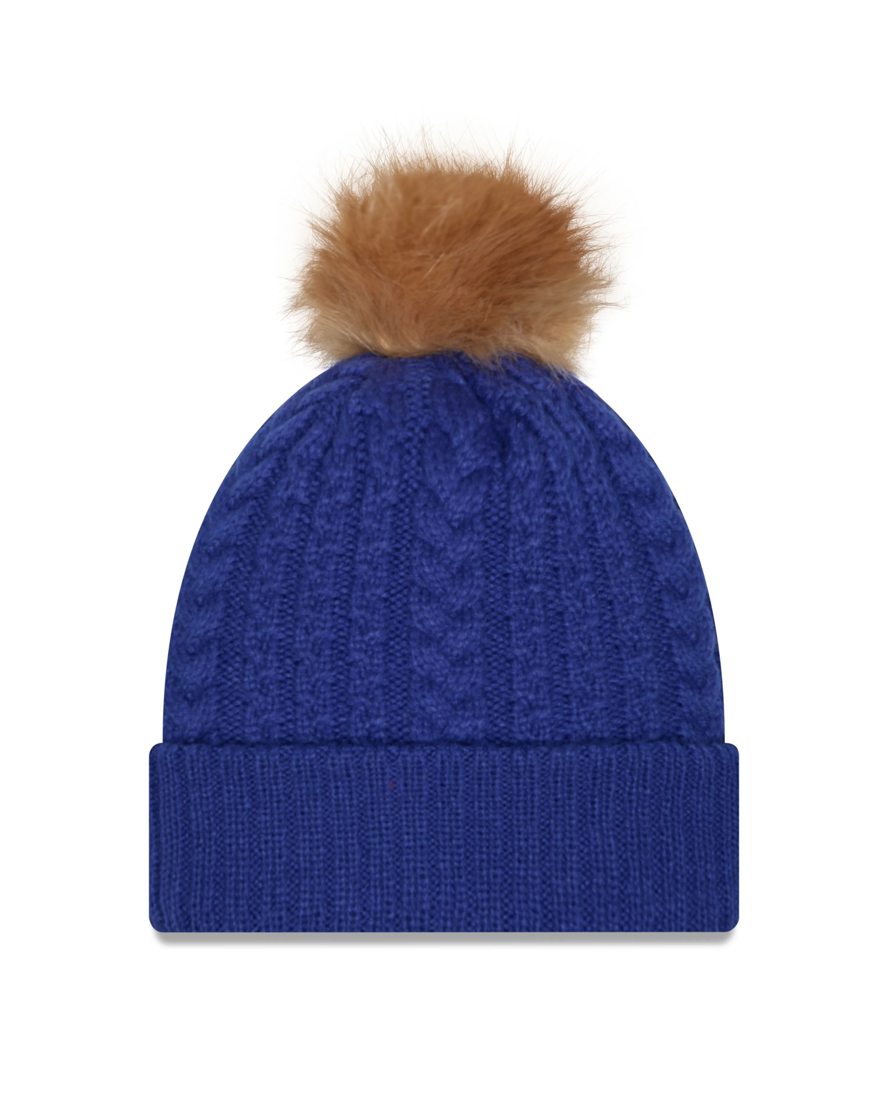 Chicago Cubs New Era Women's Walking Bear Royal Blue Luxe Knit Cap - Image 2