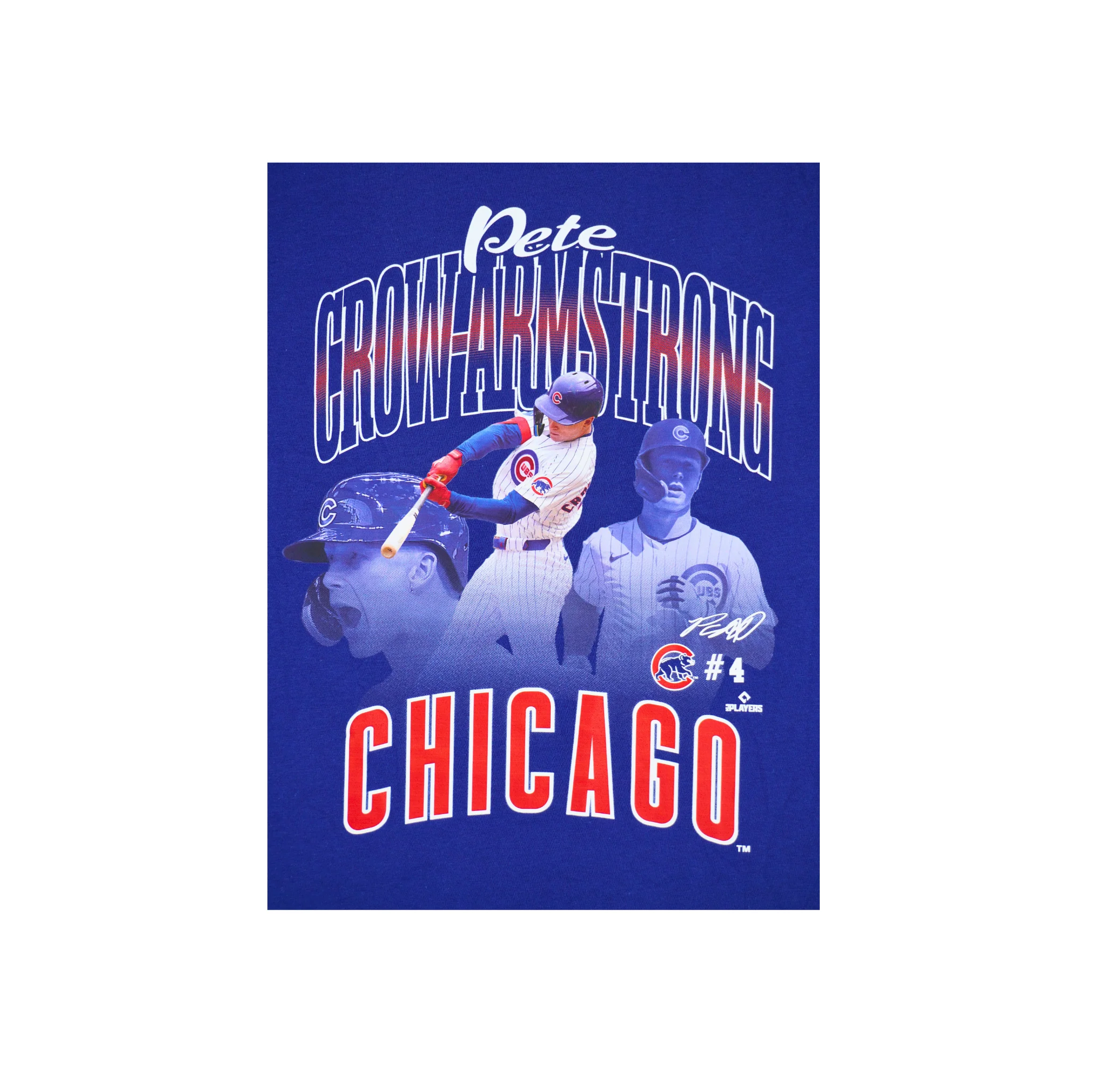 Chicago Cubs Pete Crow Armstrong Triple Pic Youth Tee by New Era - Image 2