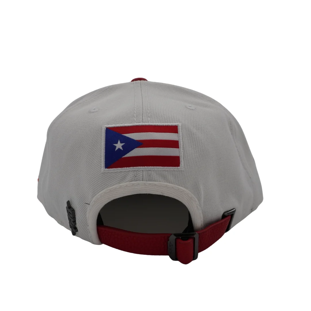 Chicago Cubs Puerto Rico Flag Leather Adjustable Cap by Pro Standard - Image 4