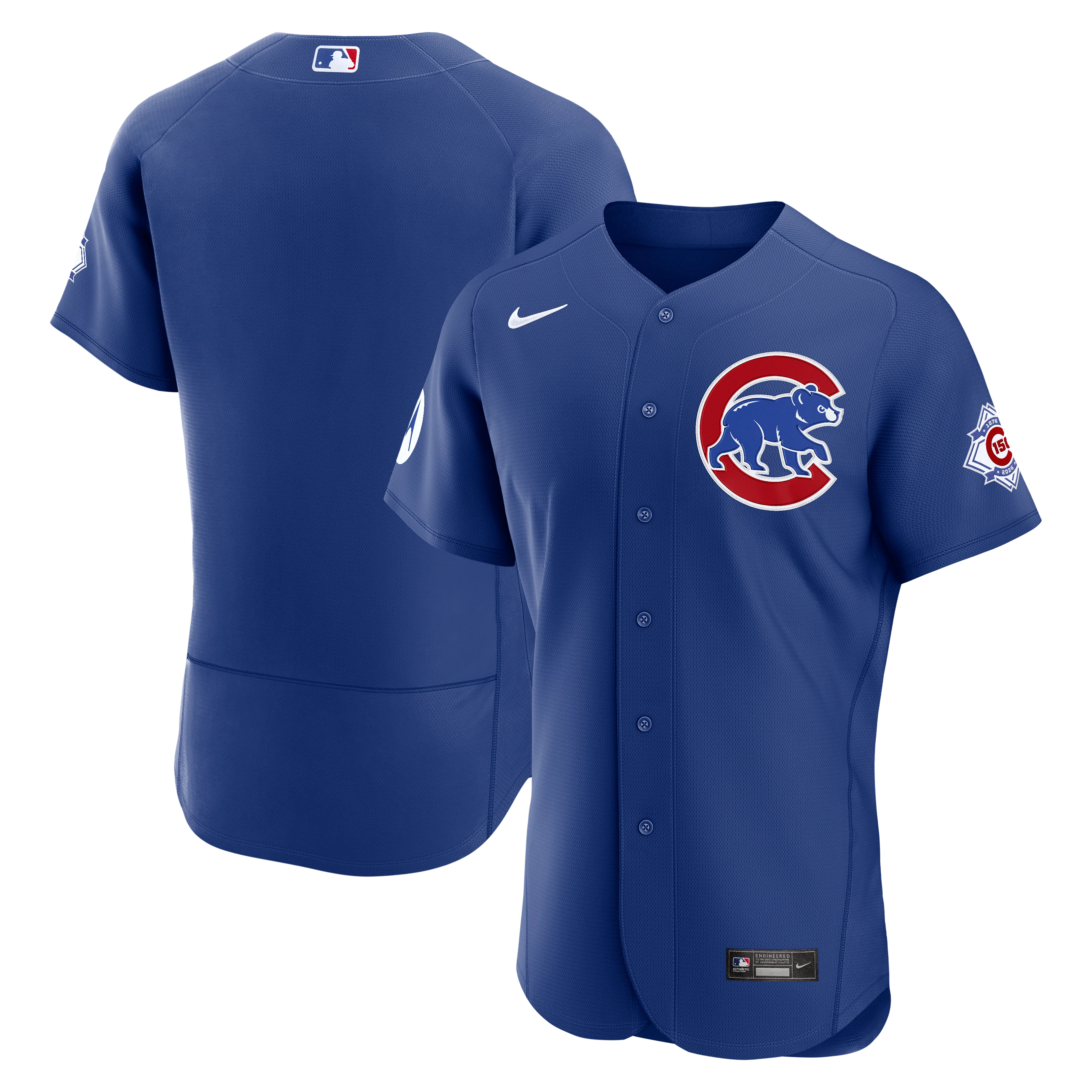 Chicago Cubs Royal Blue Alternate 150th Anniversary Elite Jersey by Nike - Image 3