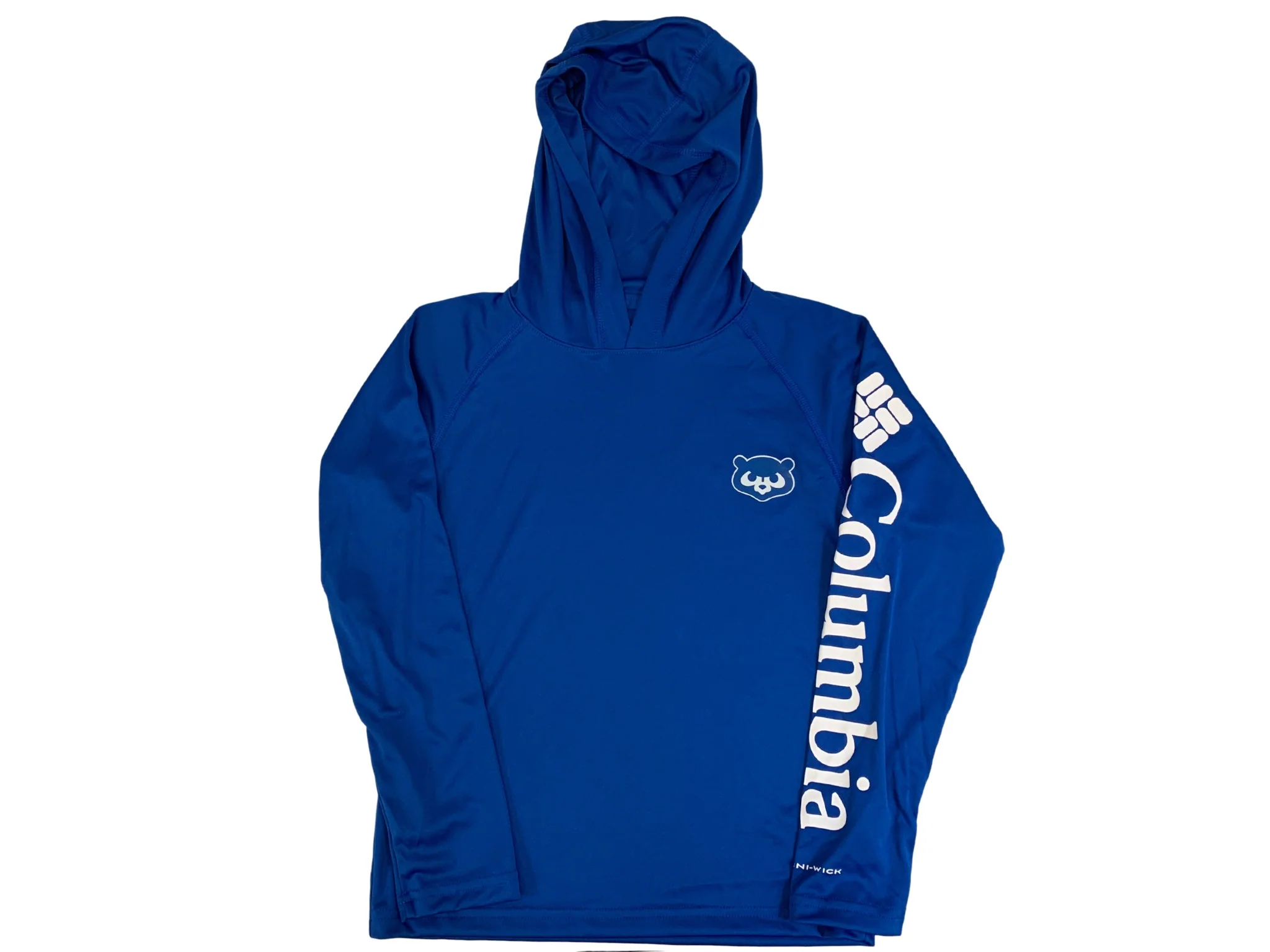 CHICAGO CUBS SEASON TICKET HOLDER EXCLUSIVE COLUMBIA YOUTH HOODED LONG SLEEVE TEE