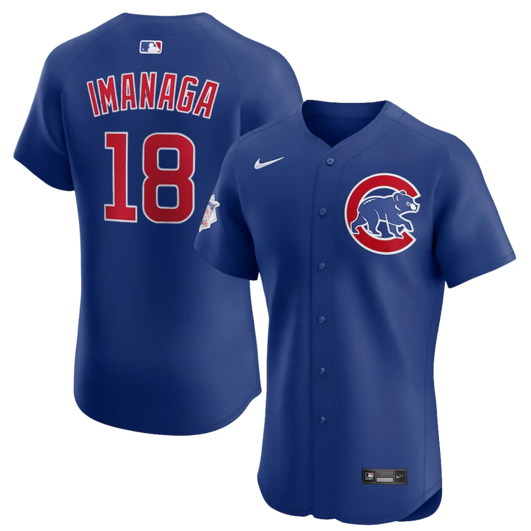 Chicago Cubs Shōta Imanaga Alternate Blue Elite Jersey by Nike