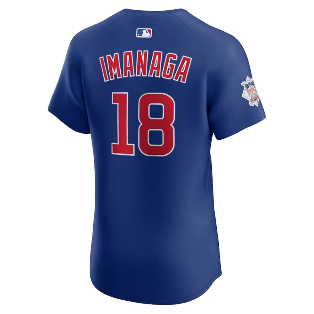 Chicago Cubs Shōta Imanaga Alternate Blue Elite Jersey by Nike - Image 2