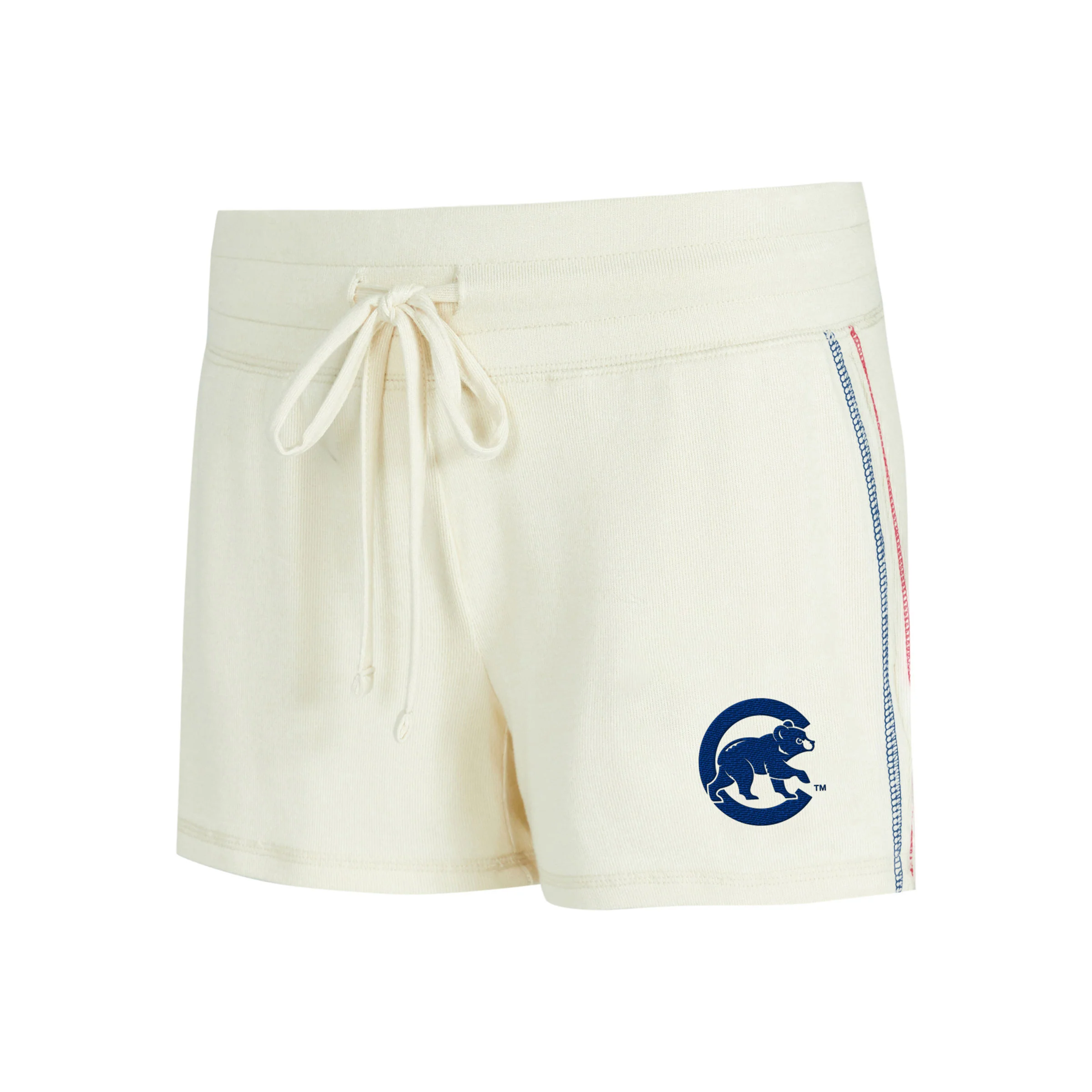 Chicago Cubs Walking Bear Women's Khaki Shorts by College Concepts
