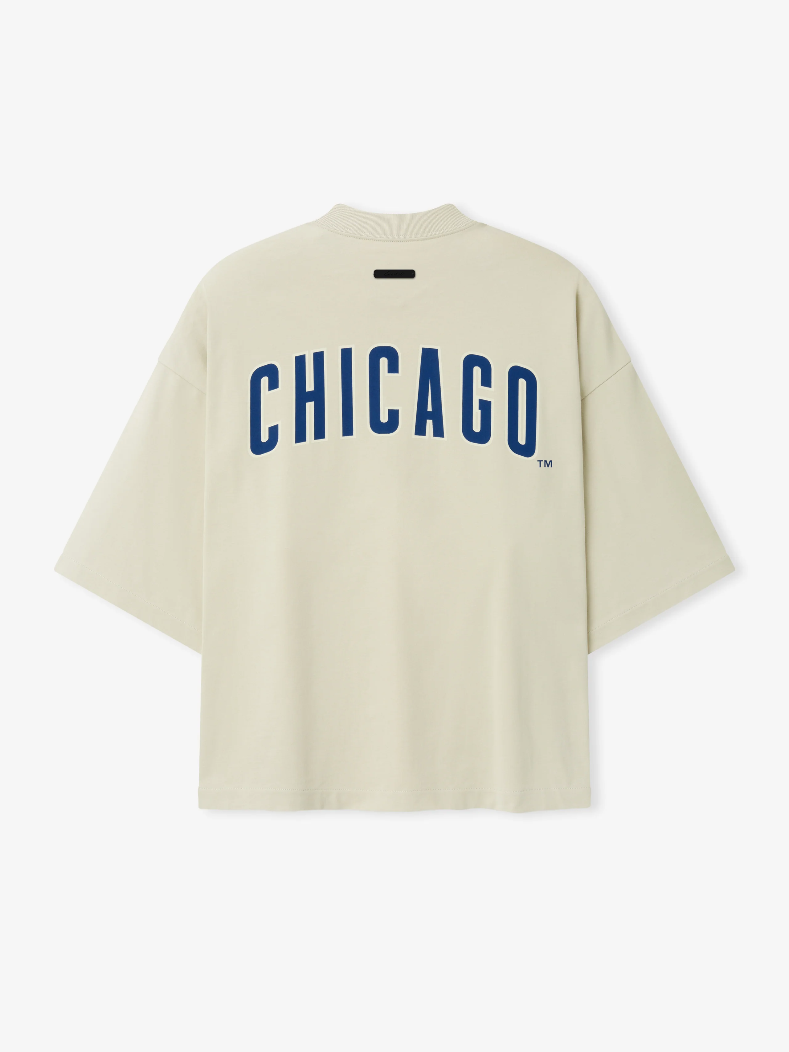 Chicago Cubs x Fear of God Essentials Wordmark Tee in Sandstone - Image 2