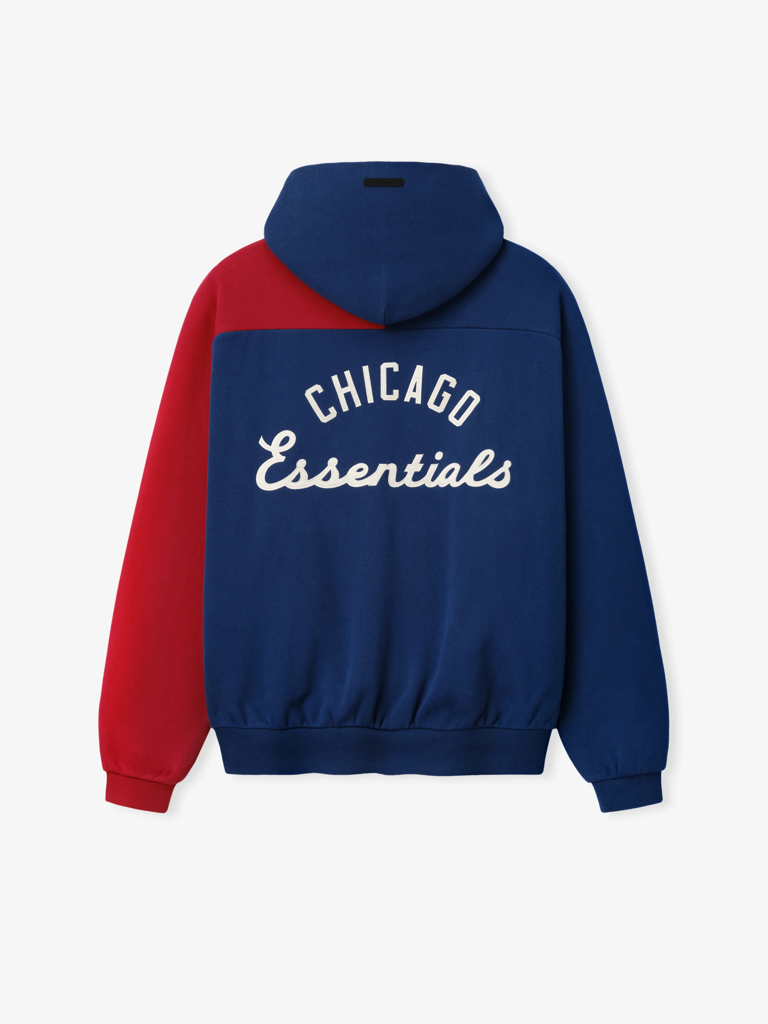 Chicago Cubs x Fear of God Raglan Half-Zip Hoodie in Royal/Red - Image 2