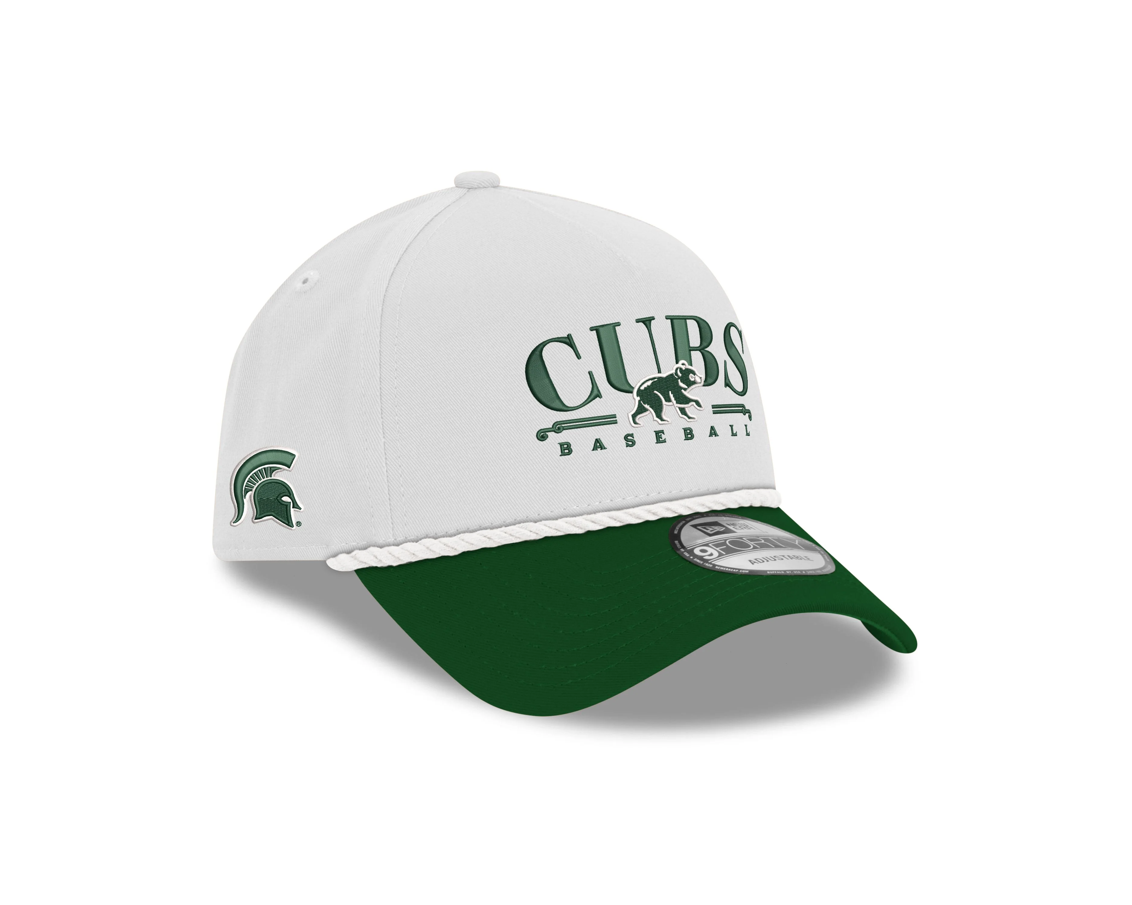 Chicago Cubs X Michigan State 9Forty Adjustable Cap by New Era - Image 3
