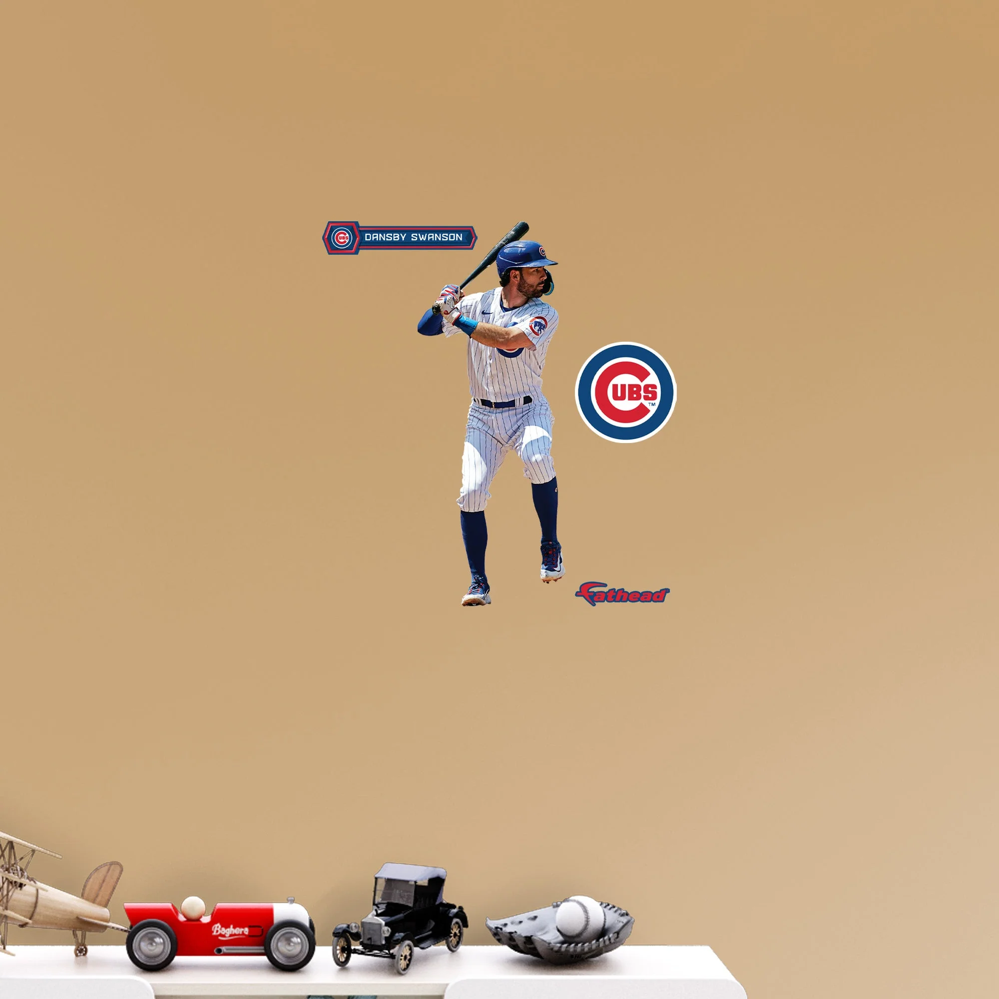 Dansby Swanson - RealBig Collection - Official MLB - Chicago Cubs - Reusable Vinyl Wall Decals - Image 7