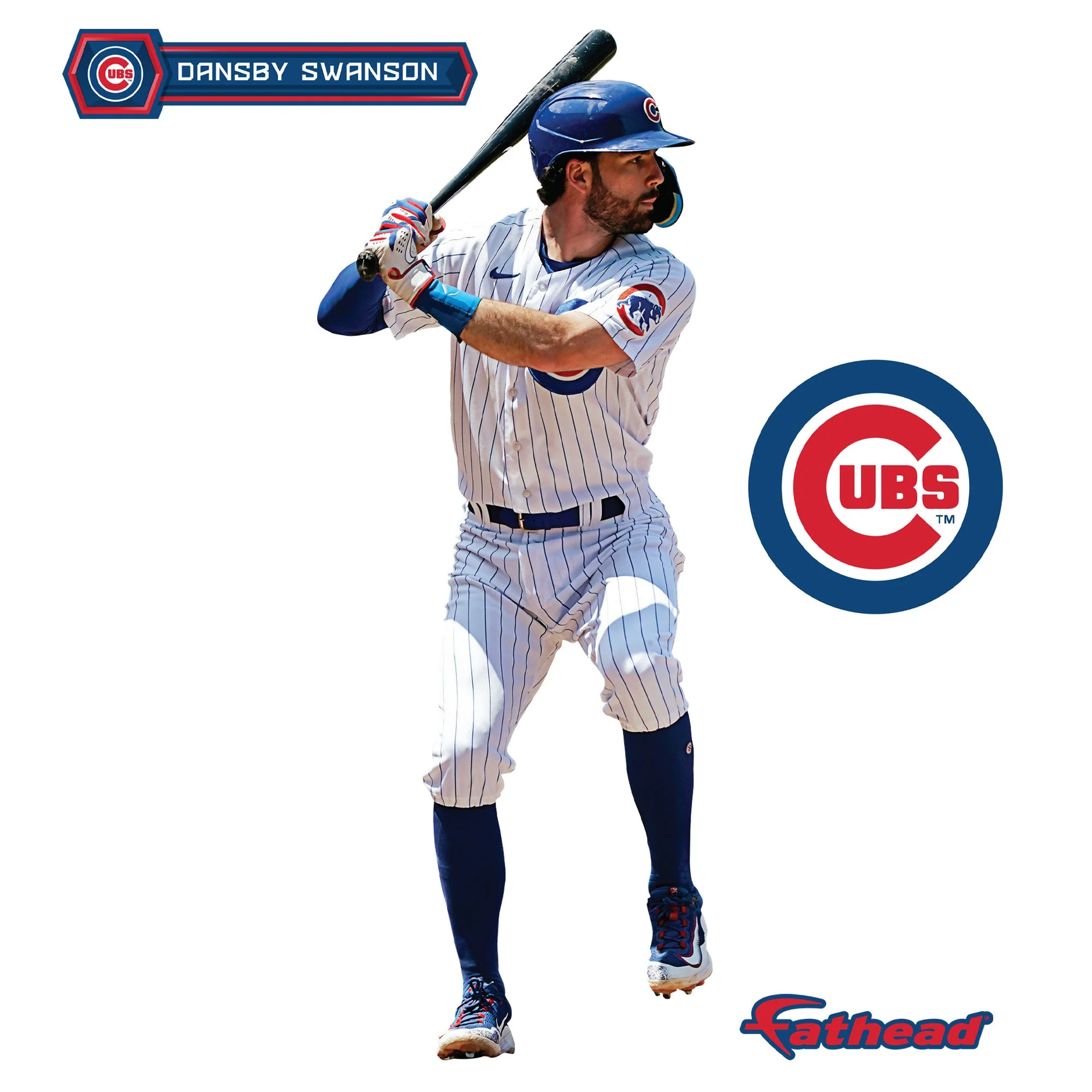 Dansby Swanson - RealBig Collection - Official MLB - Chicago Cubs - Reusable Vinyl Wall Decals - Image 8