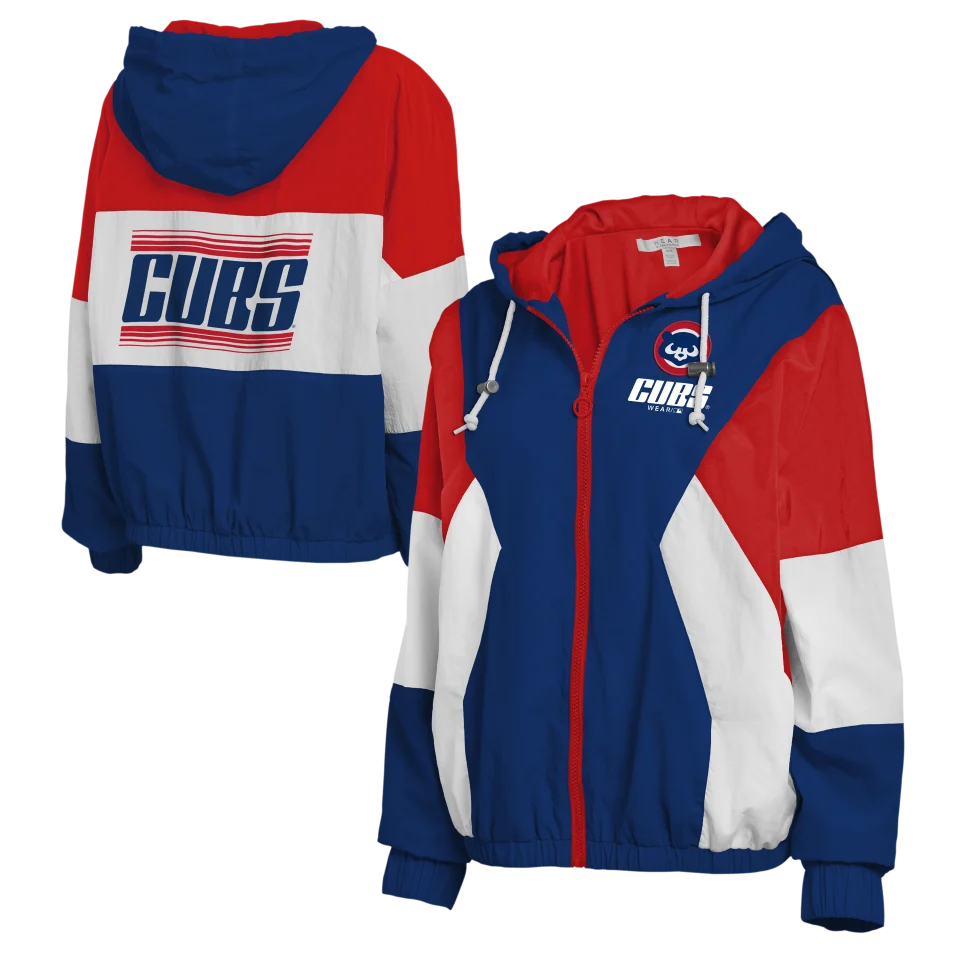Chicago Cubs Women's 1984 Bear Color Block Windbreaker by WEAR by Erin Andrews - Image 3