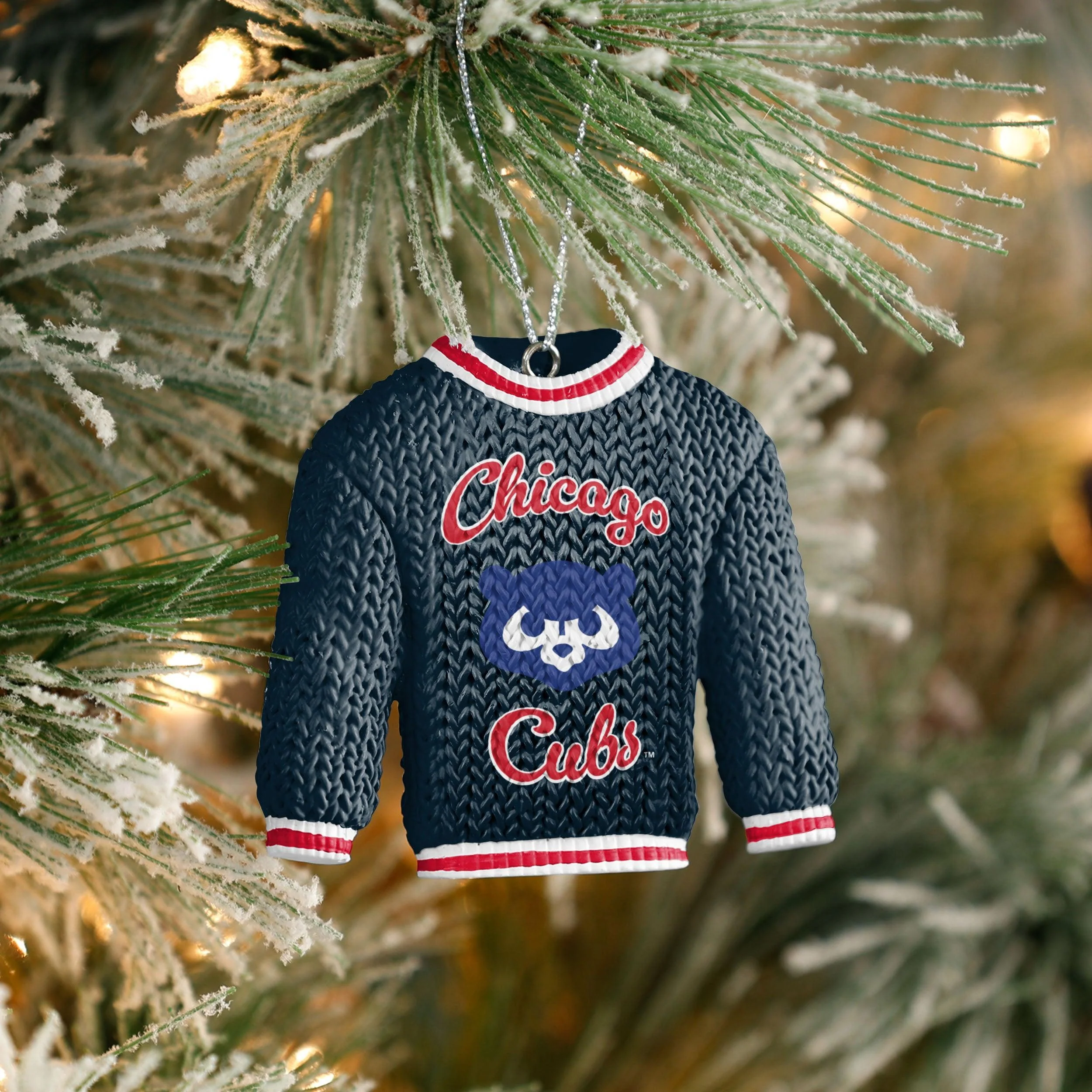 Season Ticket Holder Ugly Sweater Holiday Ornament - Image 2