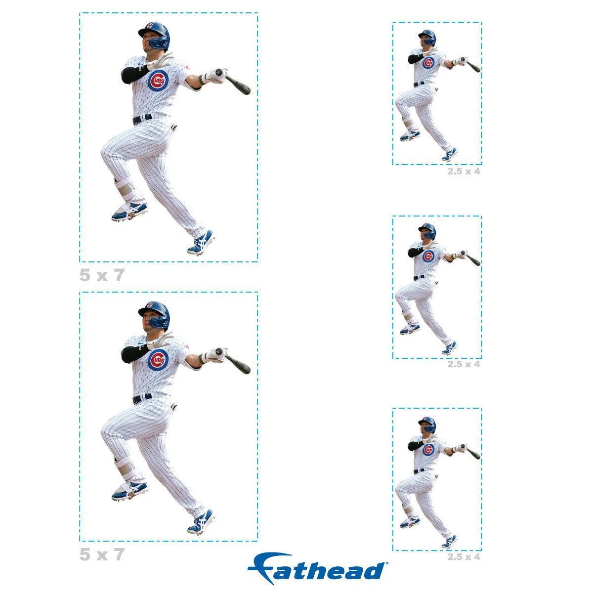 Seiya Suzuki - 5 Player Minis (Mixed Sizes) - Official MLB - Chicago Cubs - Reusable Vinyl Decals - Image 4