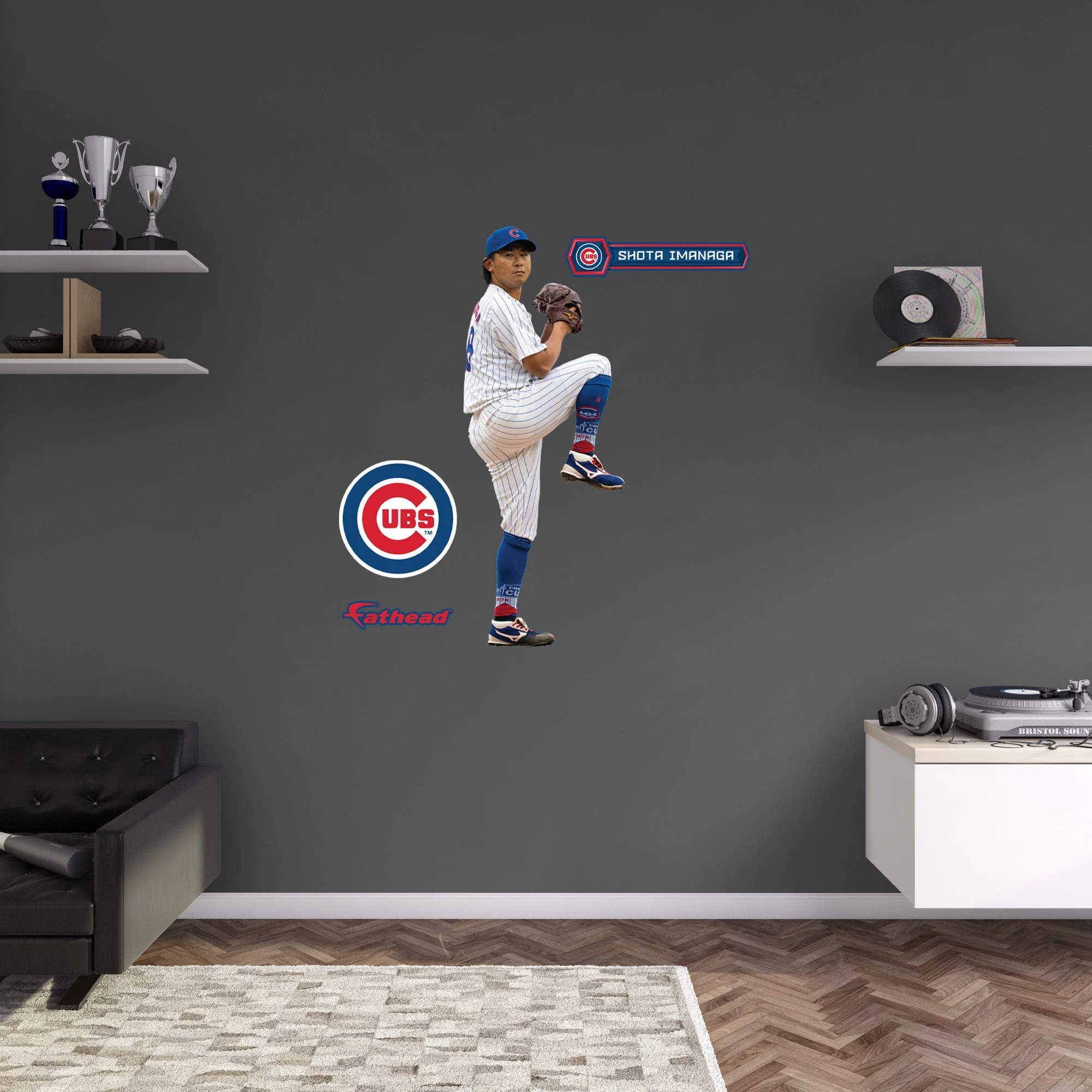 Shota Imanaga - RealBig Collection - Official MLB - Chicago Cubs - Reusable Vinyl Wall Decals - Image 5
