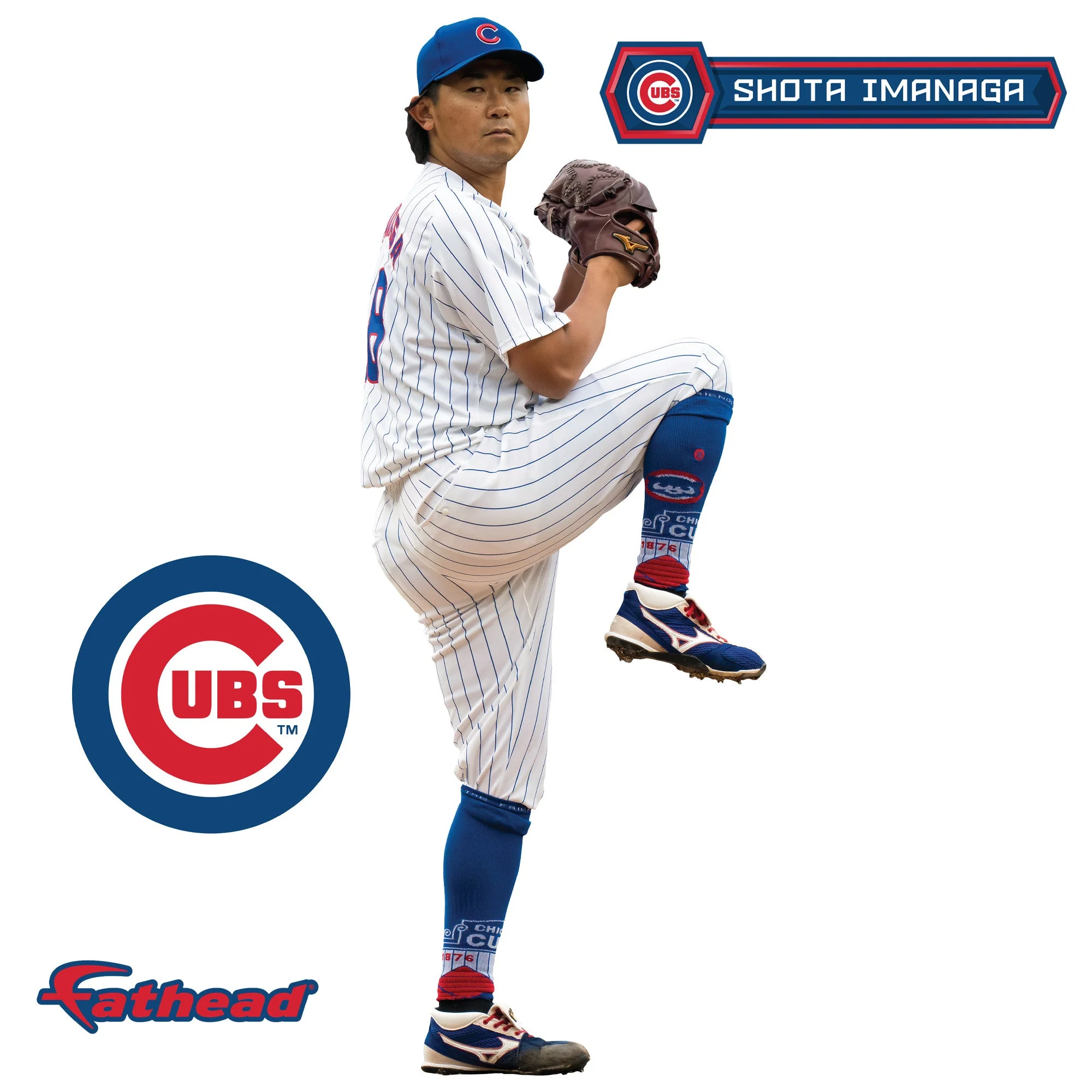 Shota Imanaga - RealBig Collection - Official MLB - Chicago Cubs - Reusable Vinyl Wall Decals - Image 8