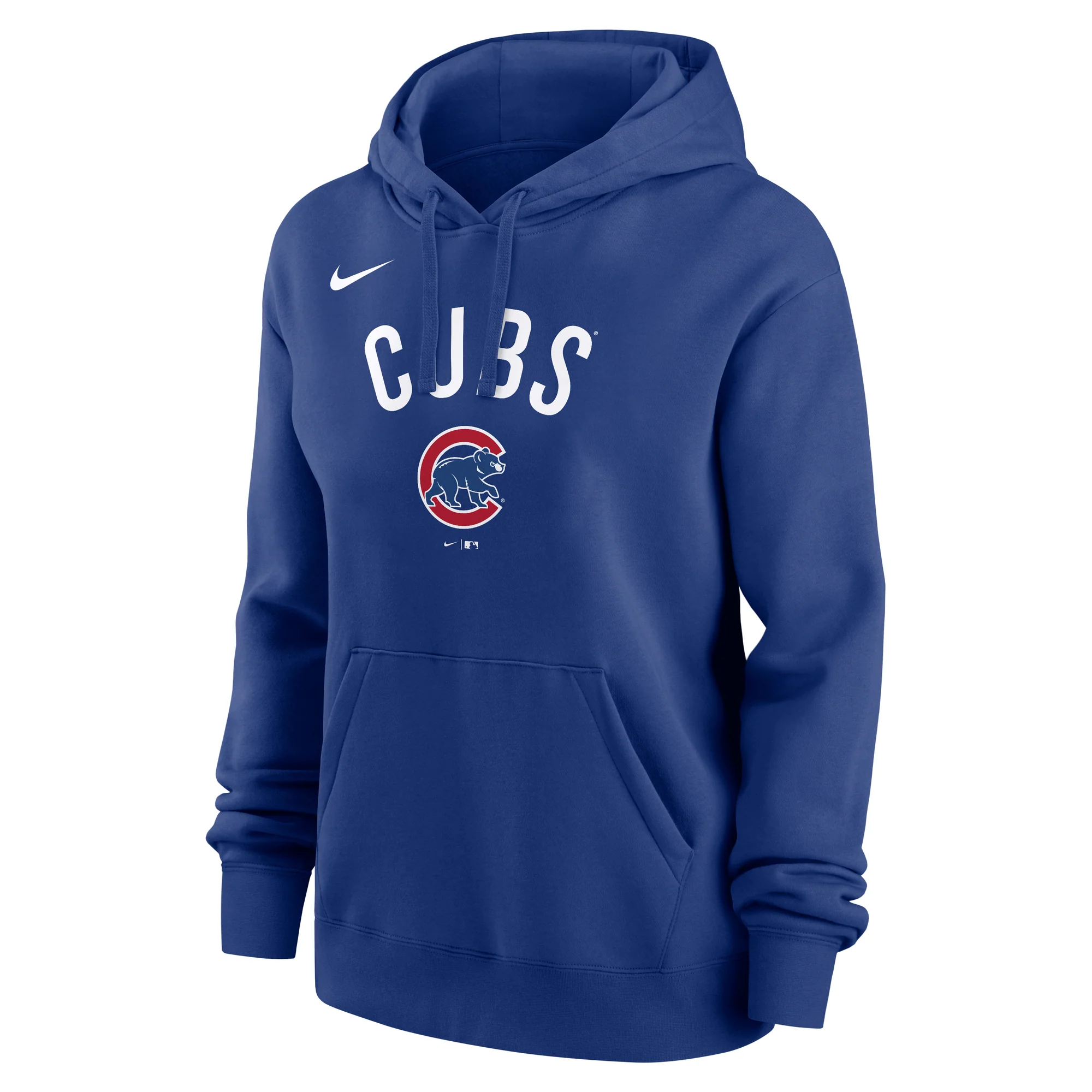 Chicago Cubs Club Logo Women's Fleece Hoodie Royal by Nike