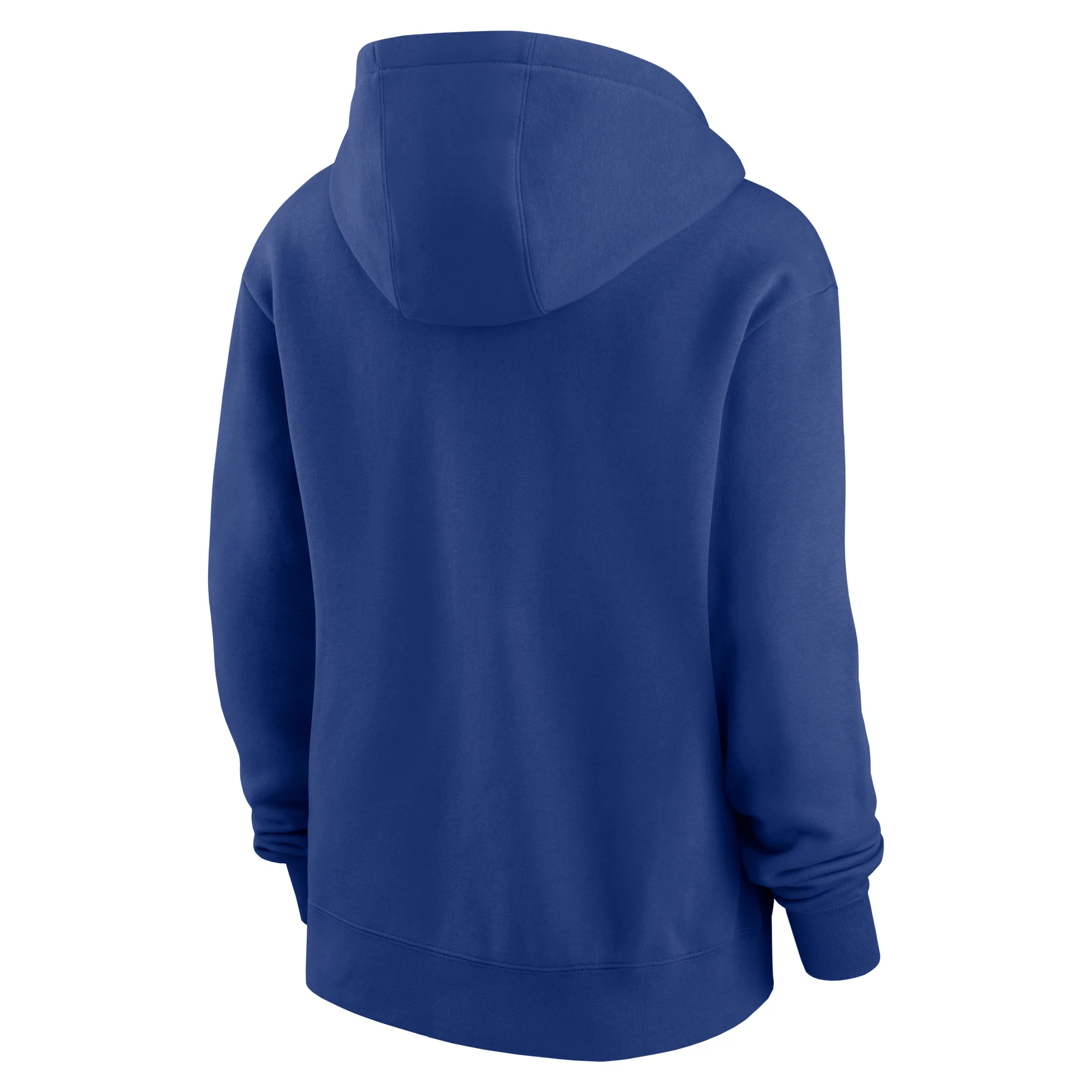 Chicago Cubs Club Logo Women's Fleece Hoodie Royal by Nike - Image 2