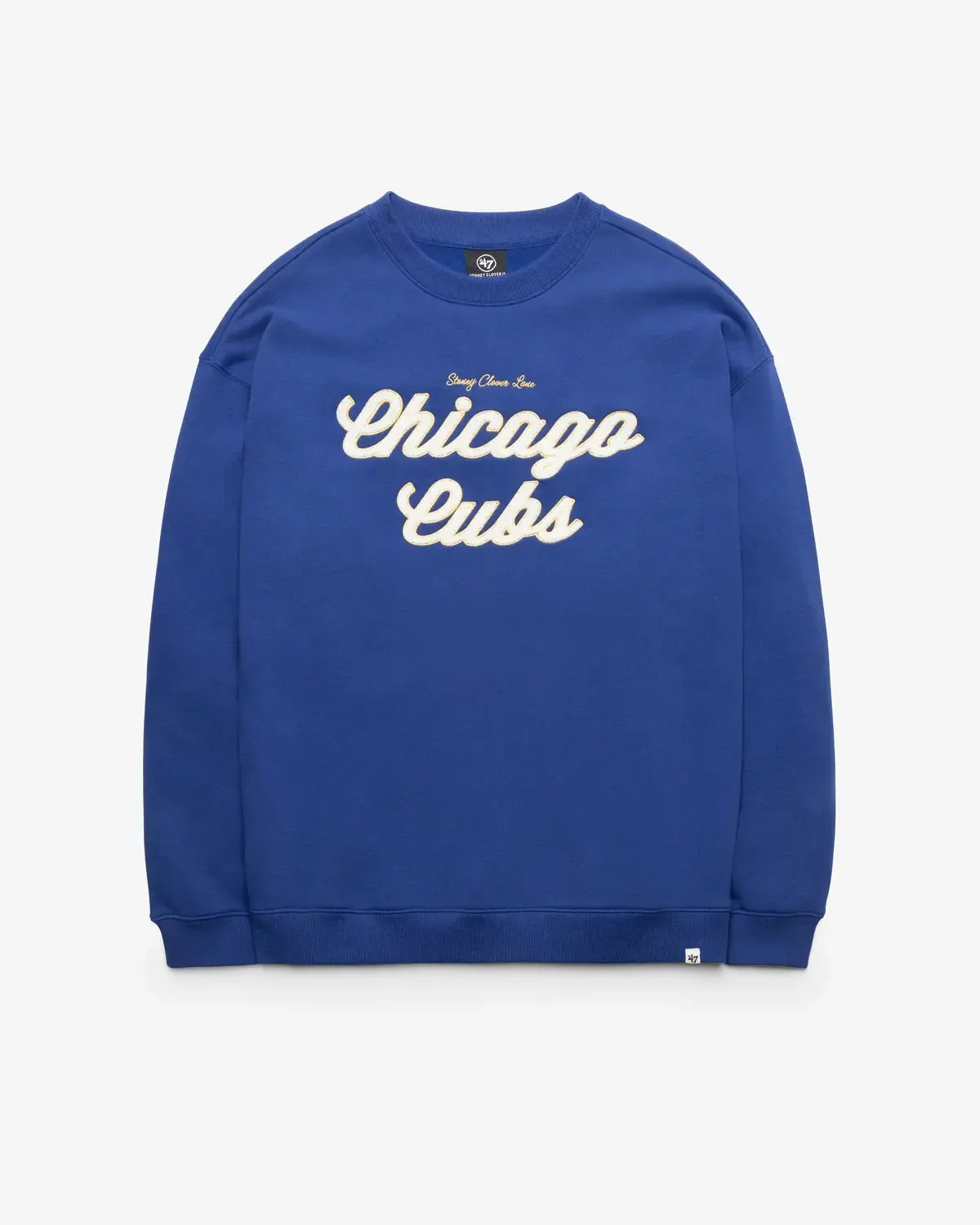 Chicago Cubs Women's Stoney Clover Lane x '47 Brand Oversized Crew in Royal - Image 3
