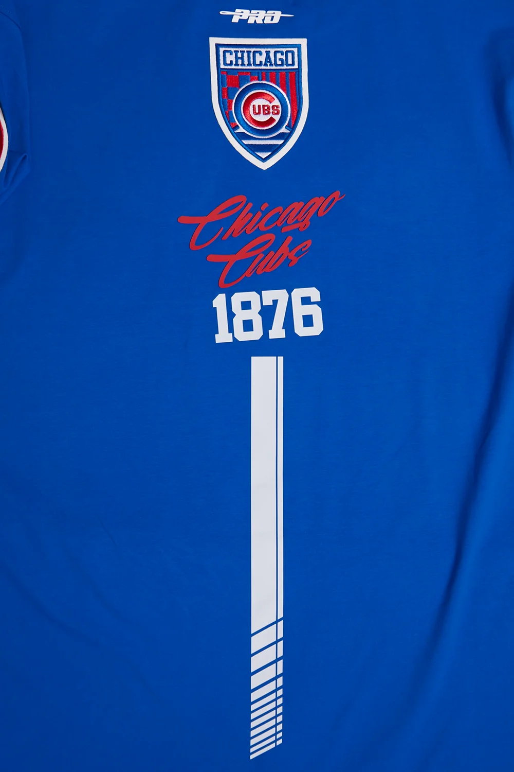 CHICAGO CUBS PRO STANDARD MEN'S FAST LANE RACE ROYAL TEE - Image 8